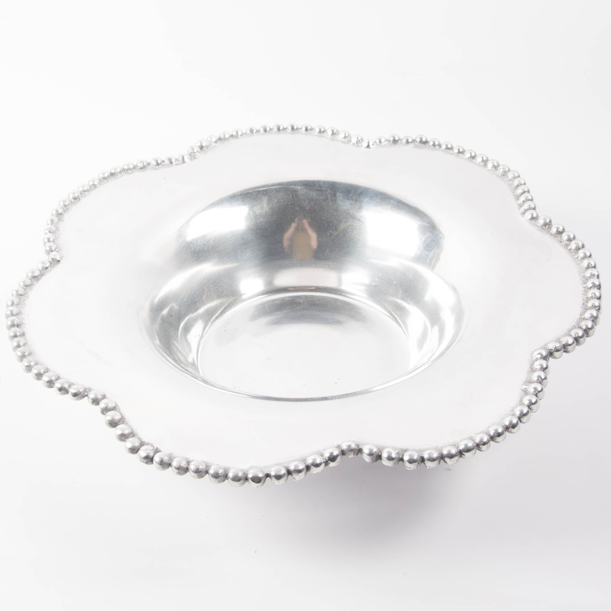 Decorative Aluminum Serving Bowl