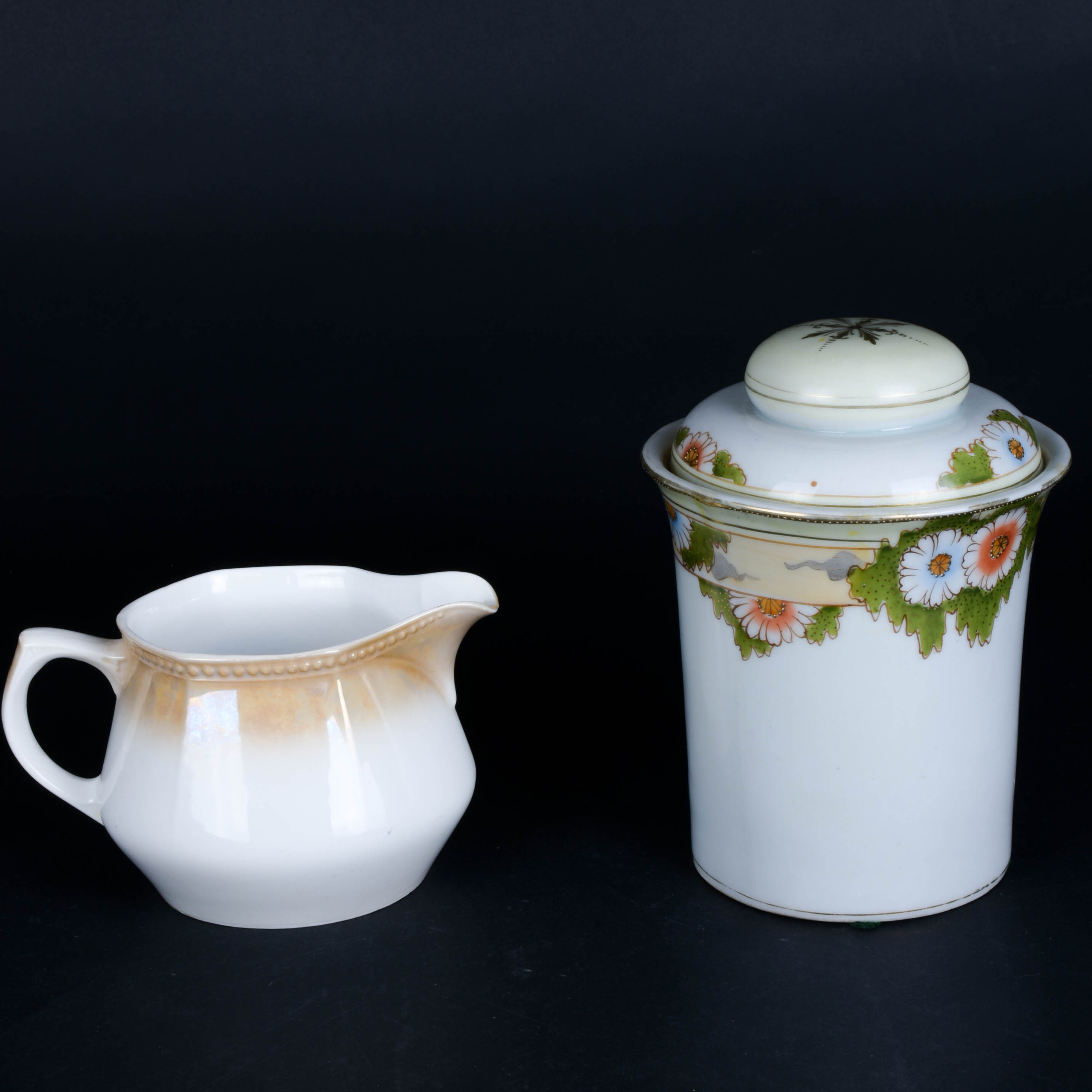 Small Pitcher and Biscuit Jar Set