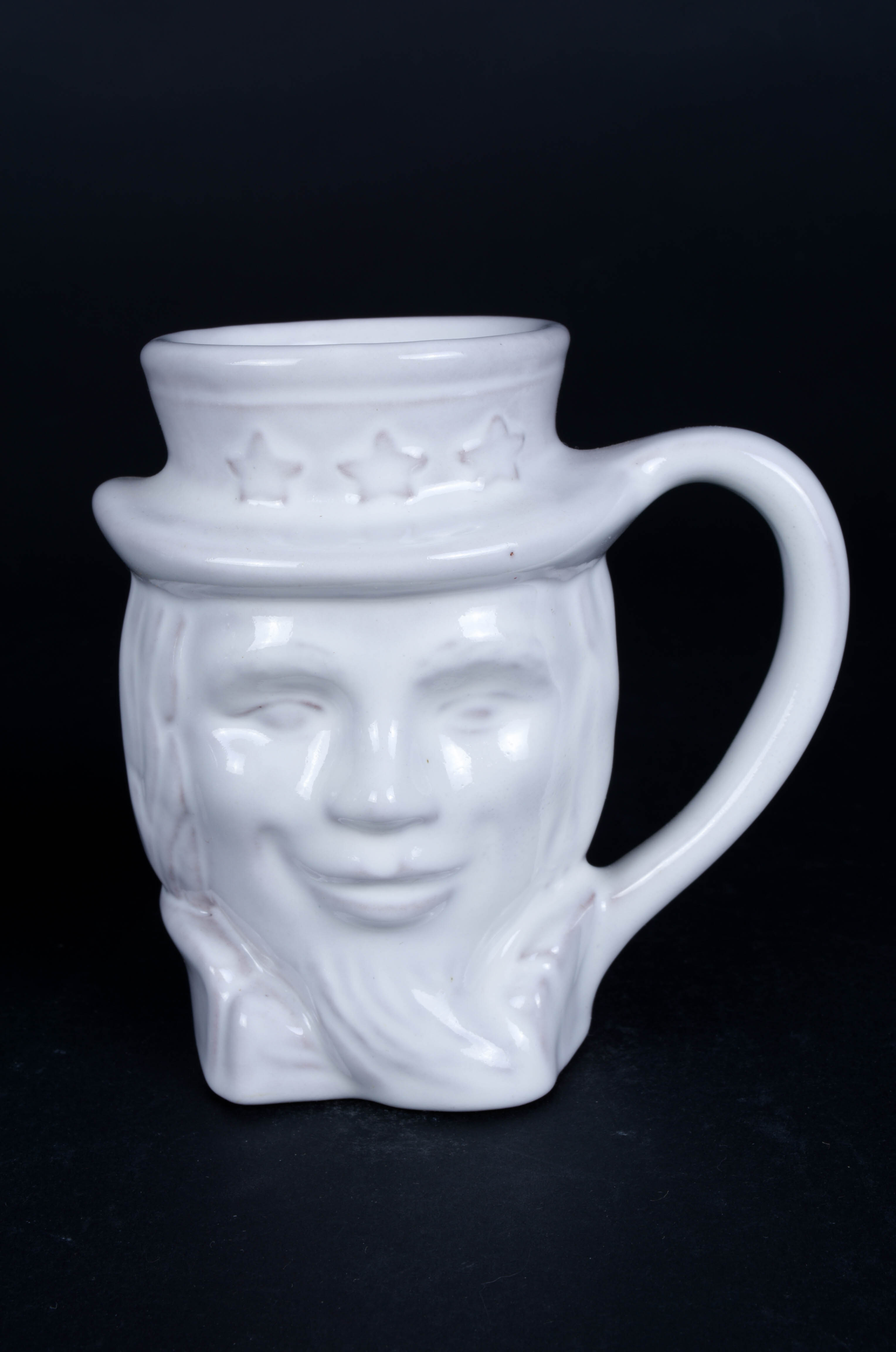 Pair of Frankoma Pottery Bi-Centennial Uncle Sam Mugs