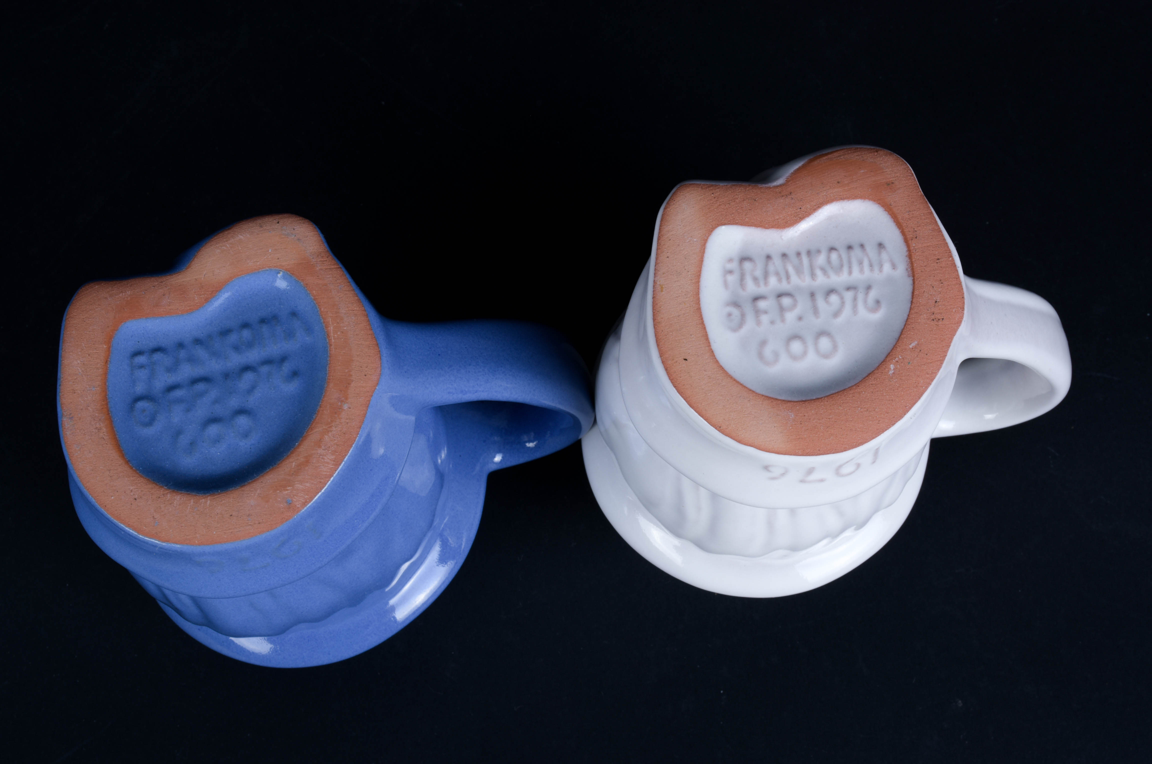 Pair of Frankoma Pottery Bi-Centennial Uncle Sam Mugs