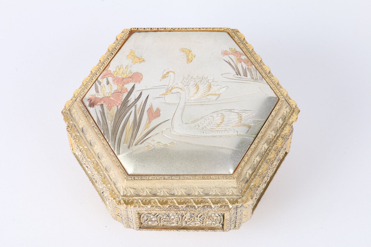Japanese Swan Music Box