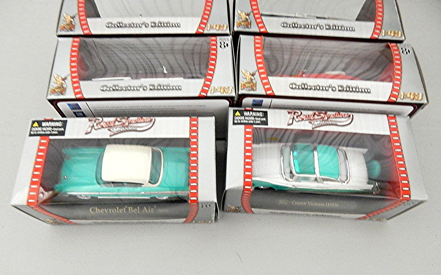 8 Classic Collectible Cars 1:43 Scale