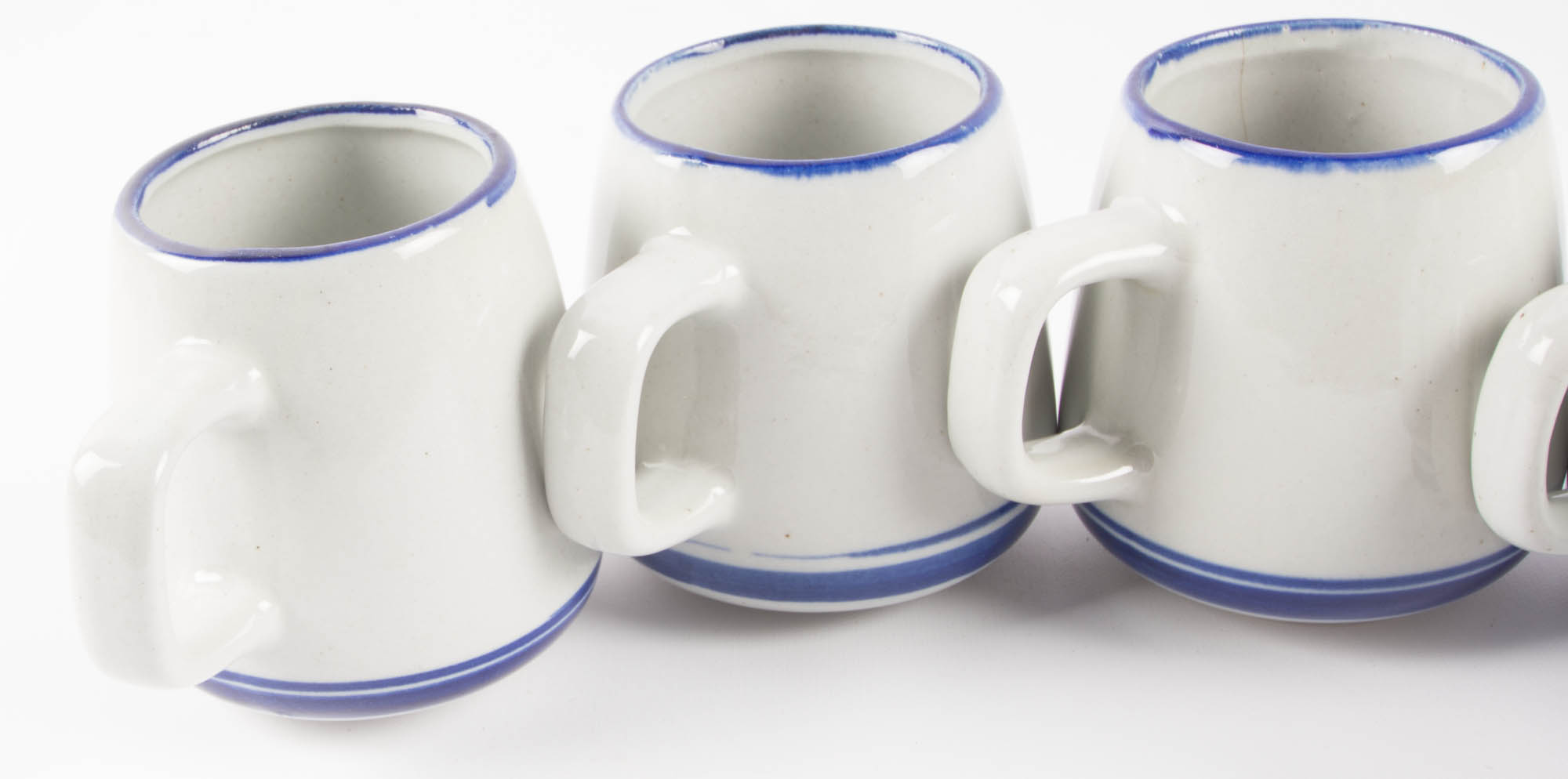 Set of 5 Ceramic Coffee Mugs
