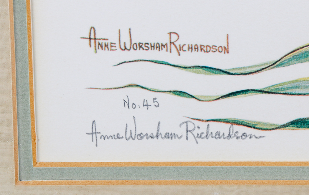 Anne Worsham Richardson Singed and Numbered Print "Mallards"