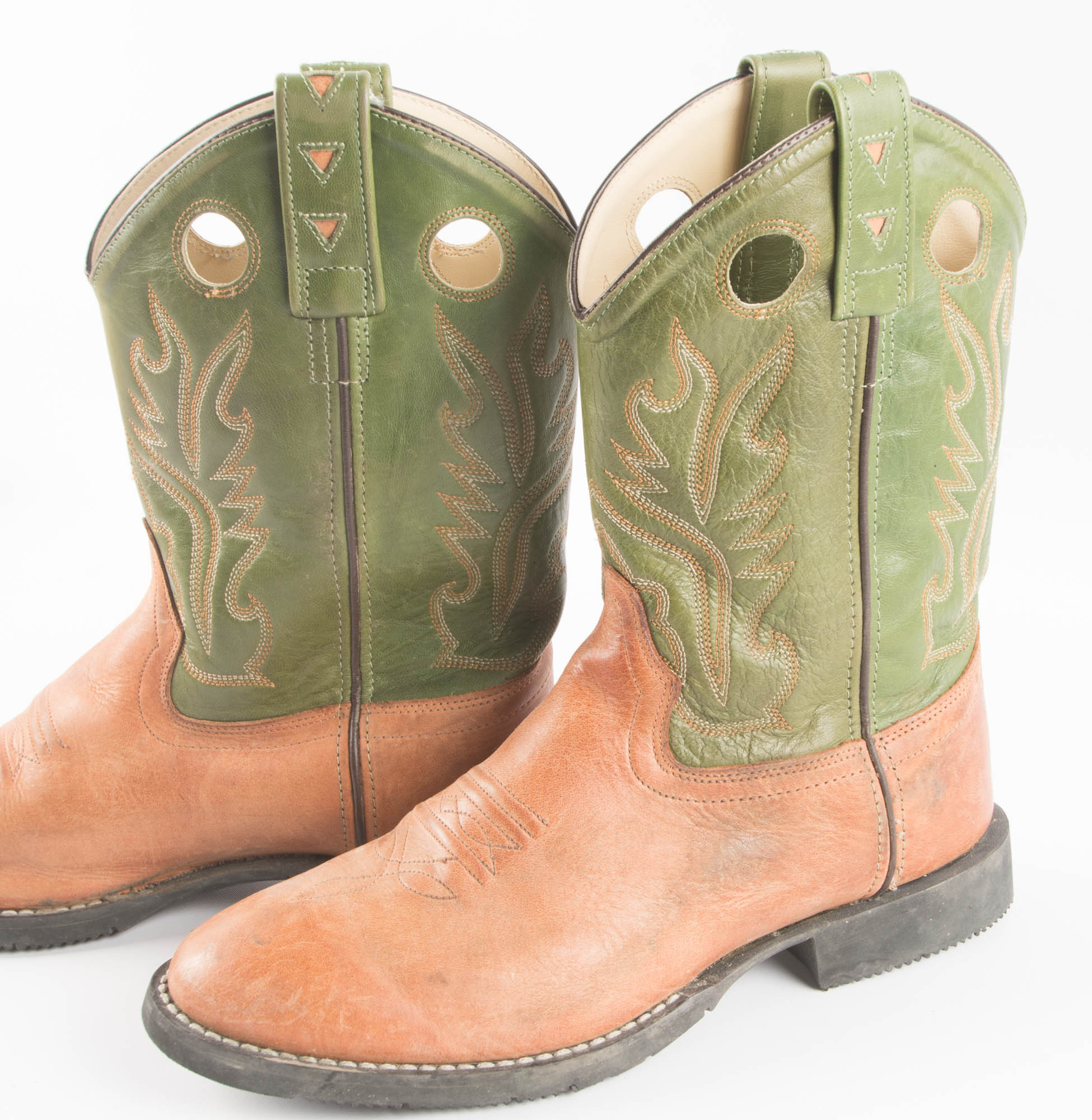 Old West Leather Cowboy Boots