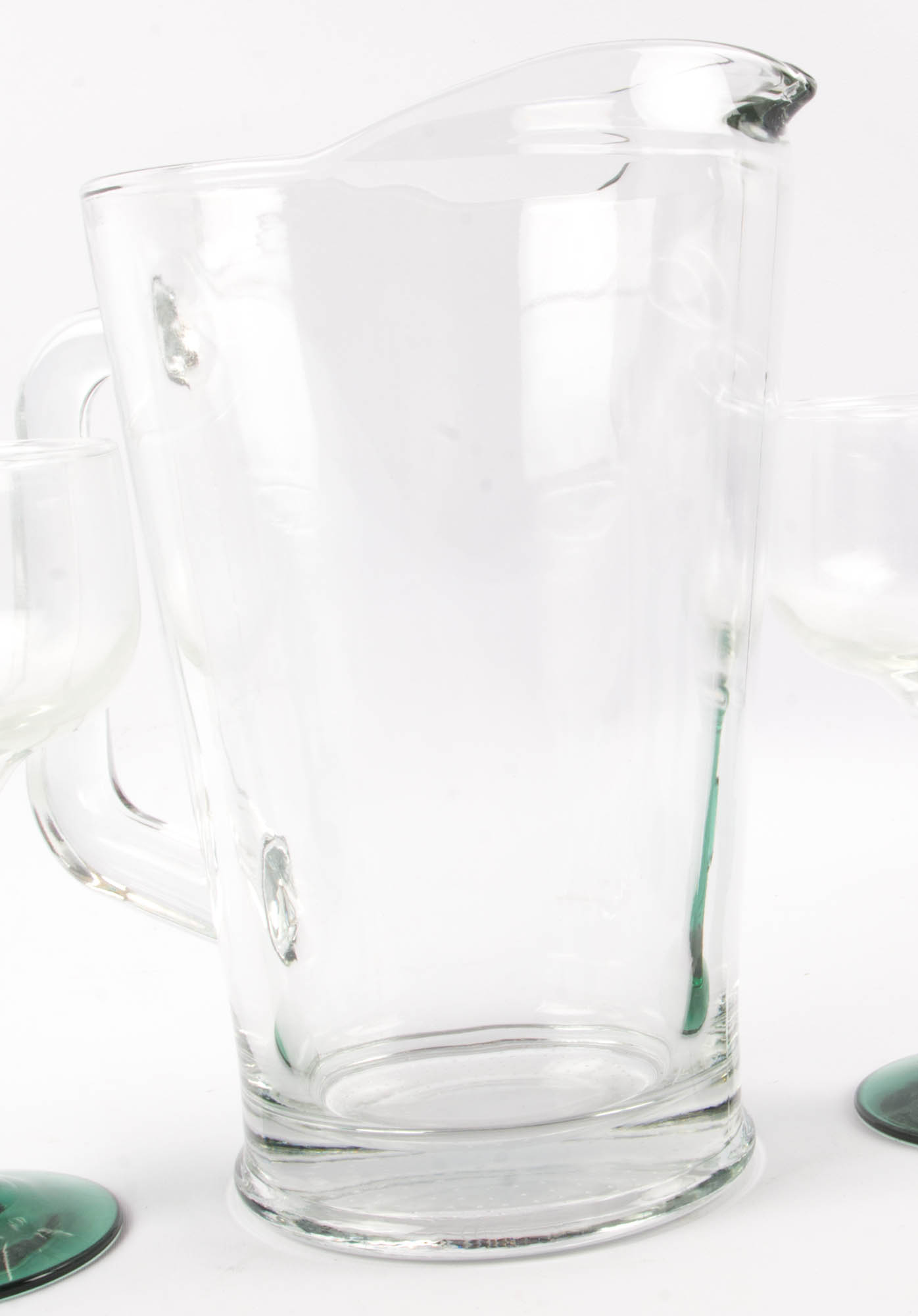 Set of 4 Cactus Margarita Glasses with Pitcher