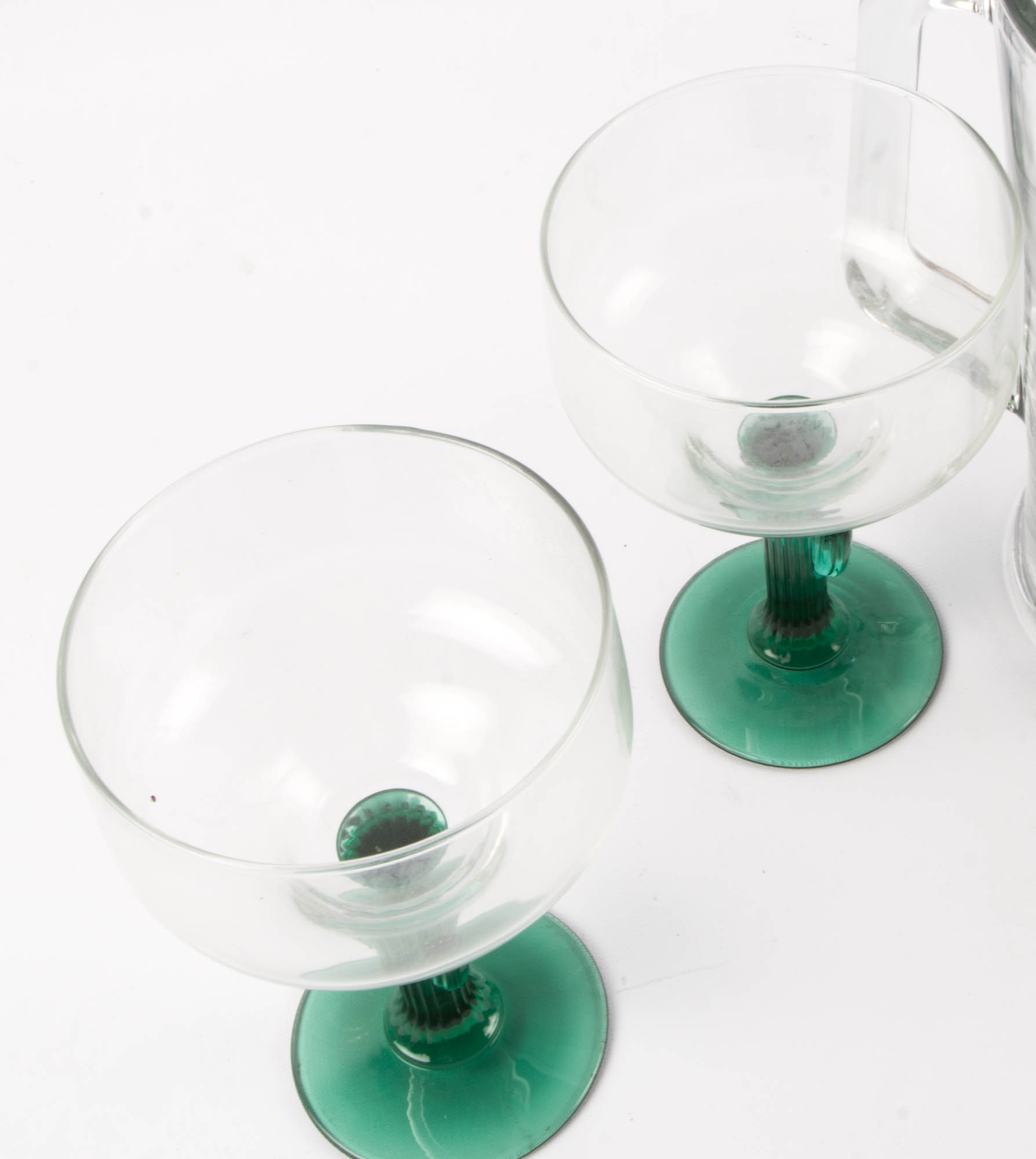 Set of 4 Cactus Margarita Glasses with Pitcher