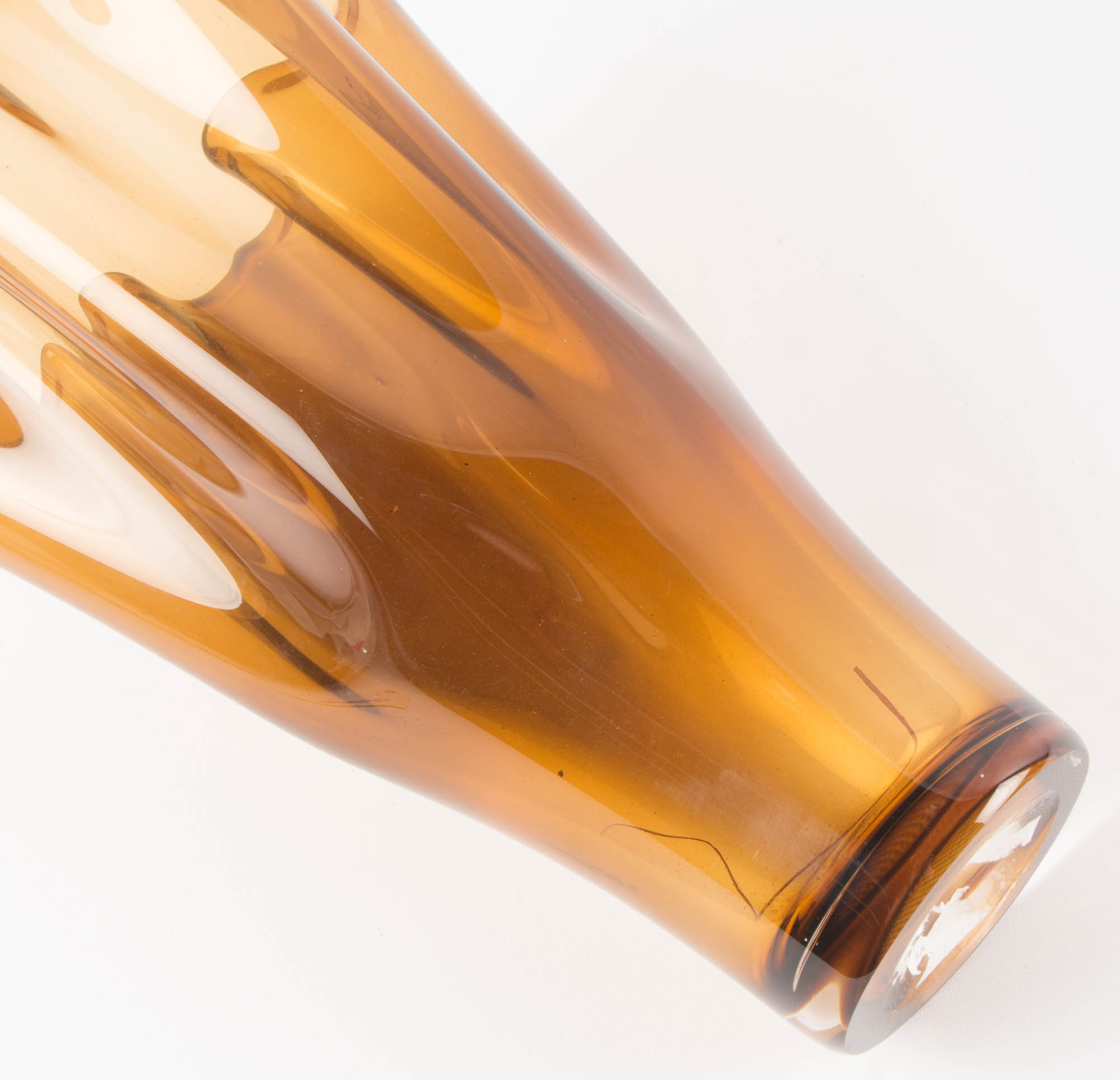 Amber Colored Decorative Vase