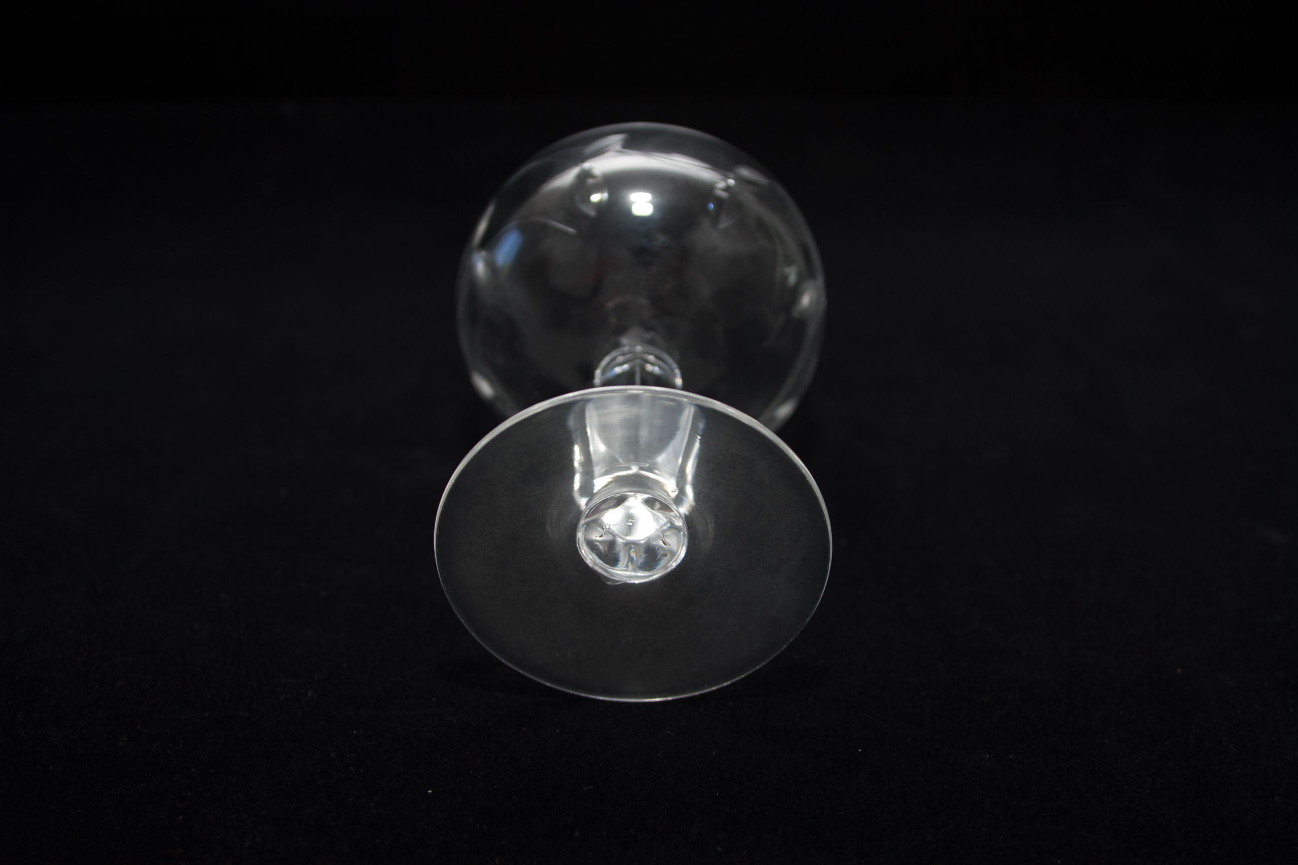 Vintage Etched Glass Stemware