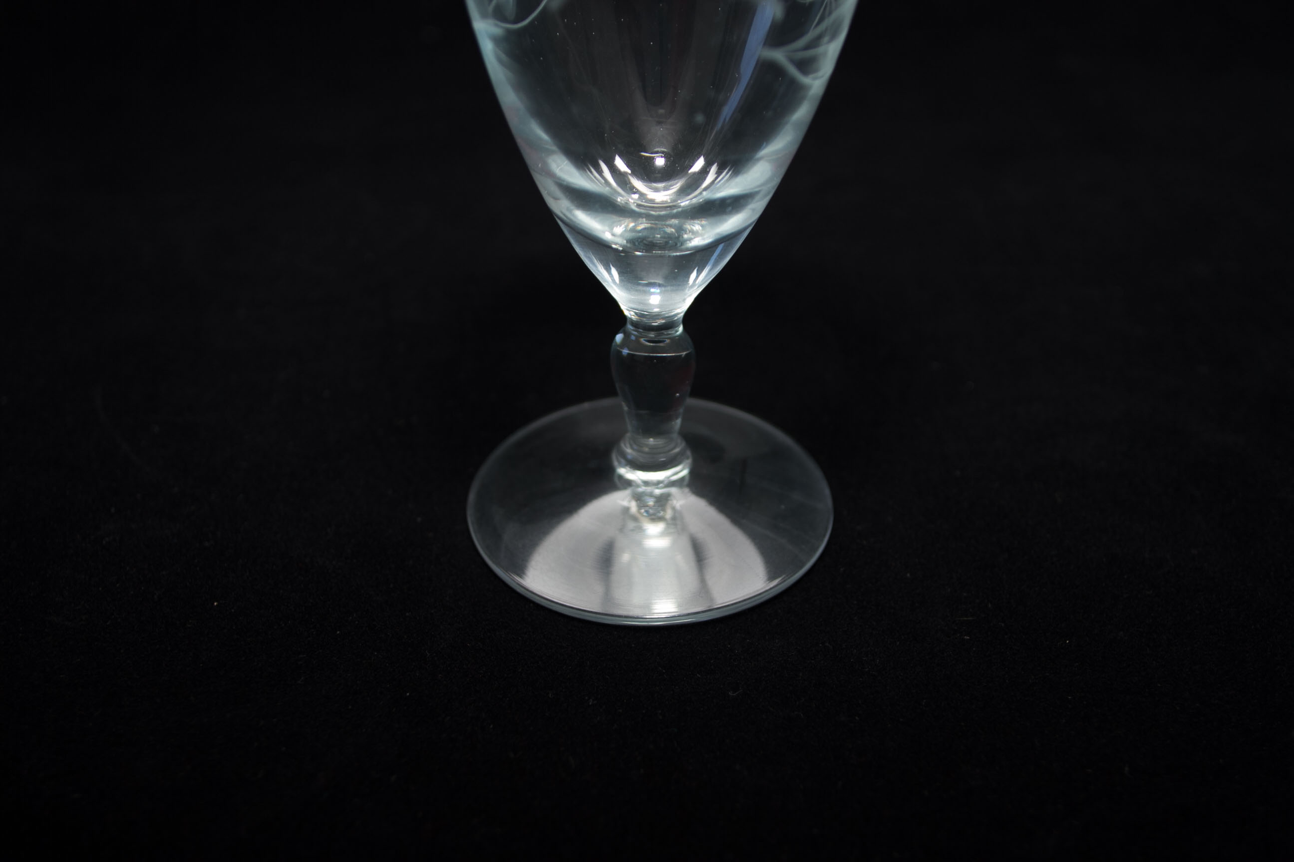 Vintage Etched Glass Stemware