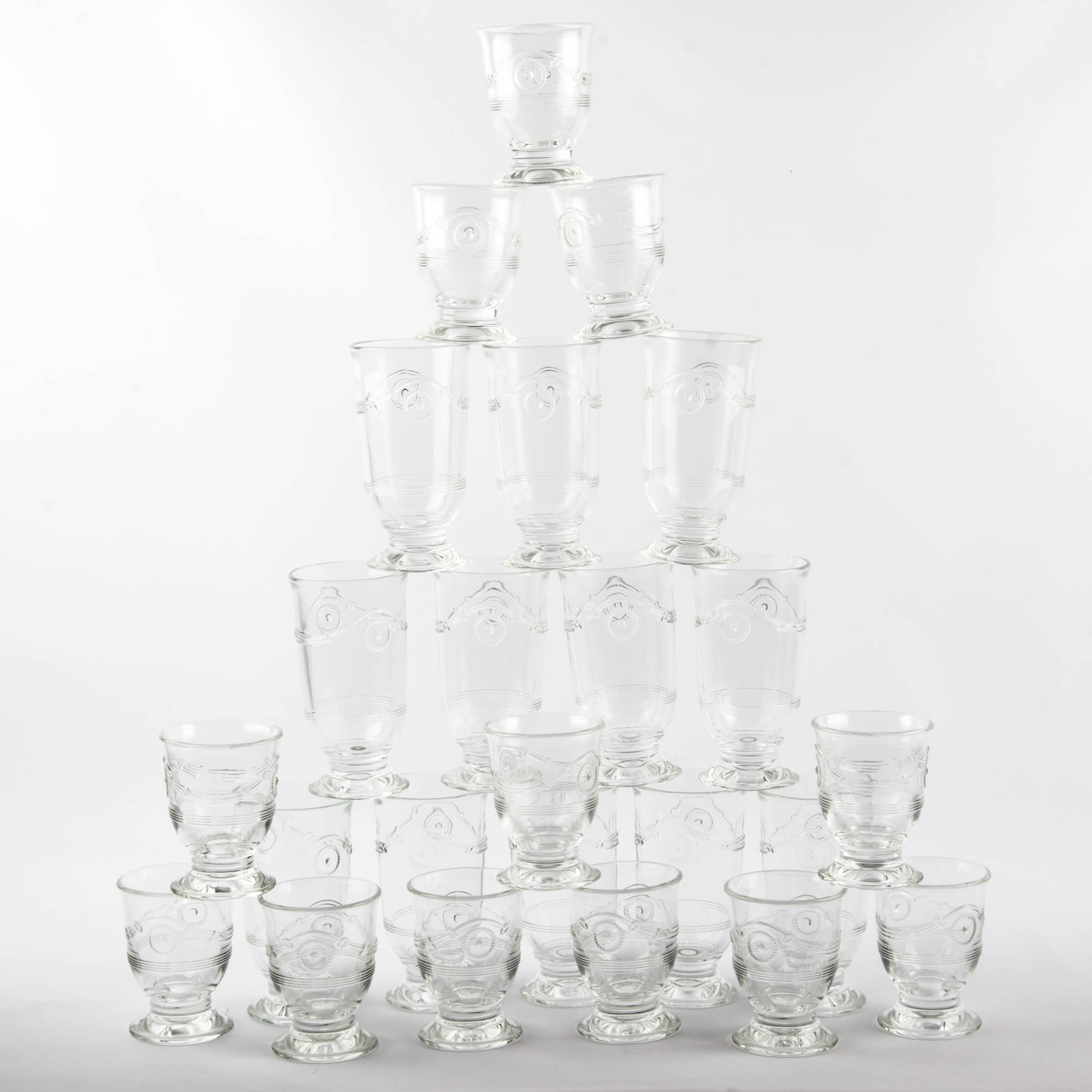 Clear Patterned Glasses