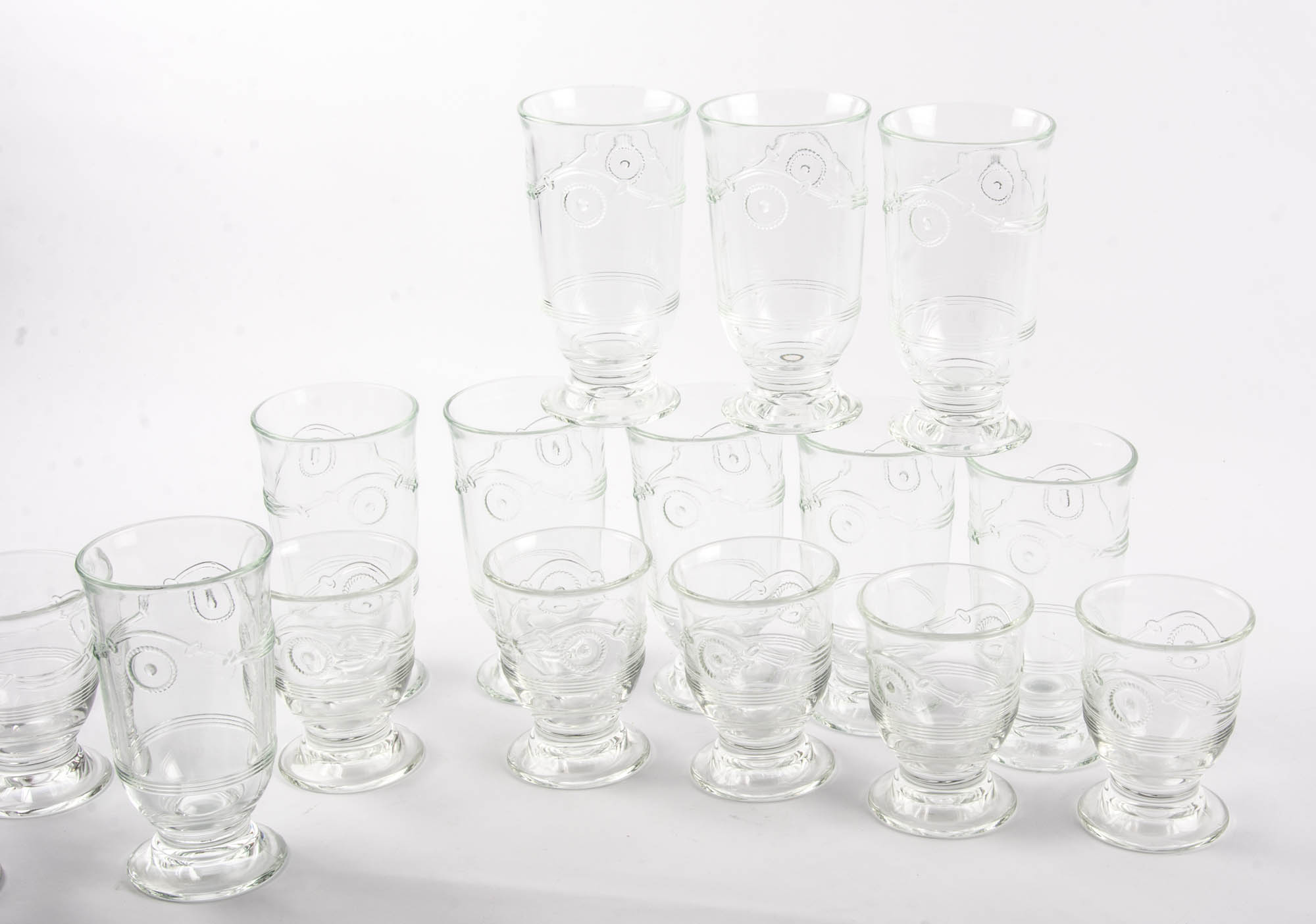 Clear Patterned Glasses