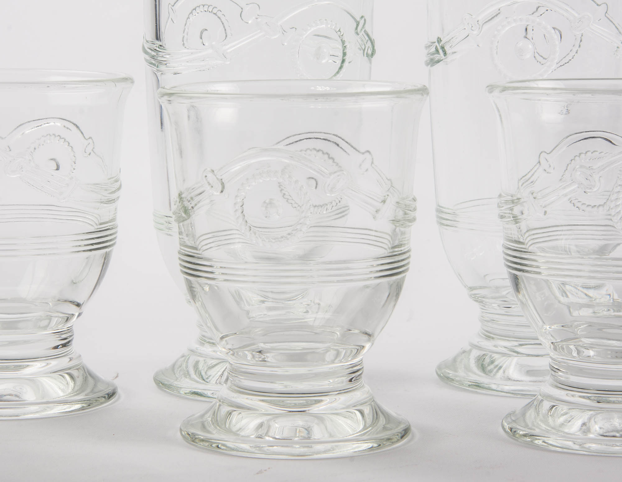 Clear Patterned Glasses