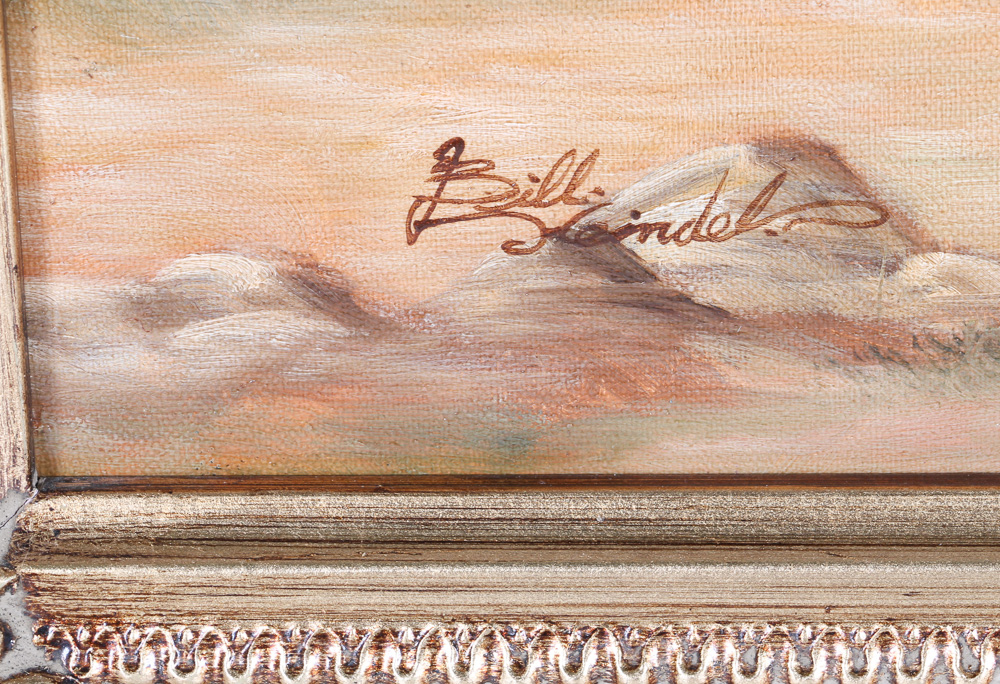 Bill Heindel Signed Greyhound Painting