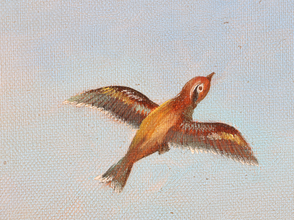 Bill Heindel Signed Greyhound Painting