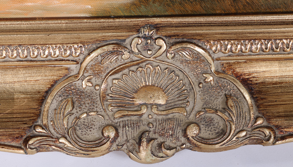 Bill Heindel Signed Greyhound Painting