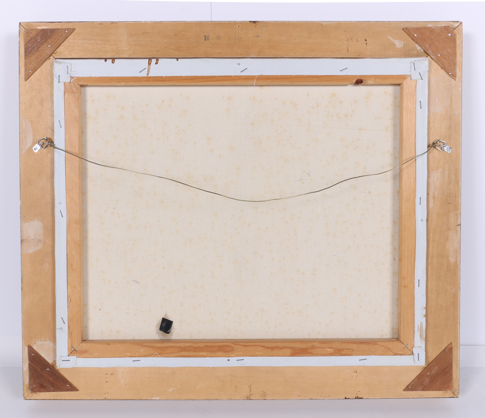 Bill Heindel Signed Greyhound Painting