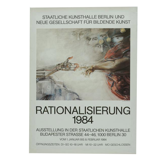 After Akbar Behkalam Original Exhibition Poster for Staatliche Kunsthalle Berlin