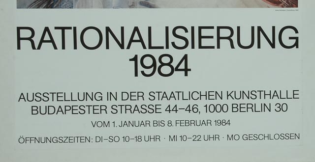 After Akbar Behkalam Original Exhibition Poster for Staatliche Kunsthalle Berlin