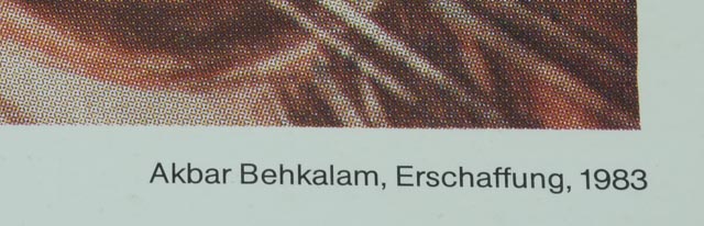 After Akbar Behkalam Original Exhibition Poster for Staatliche Kunsthalle Berlin