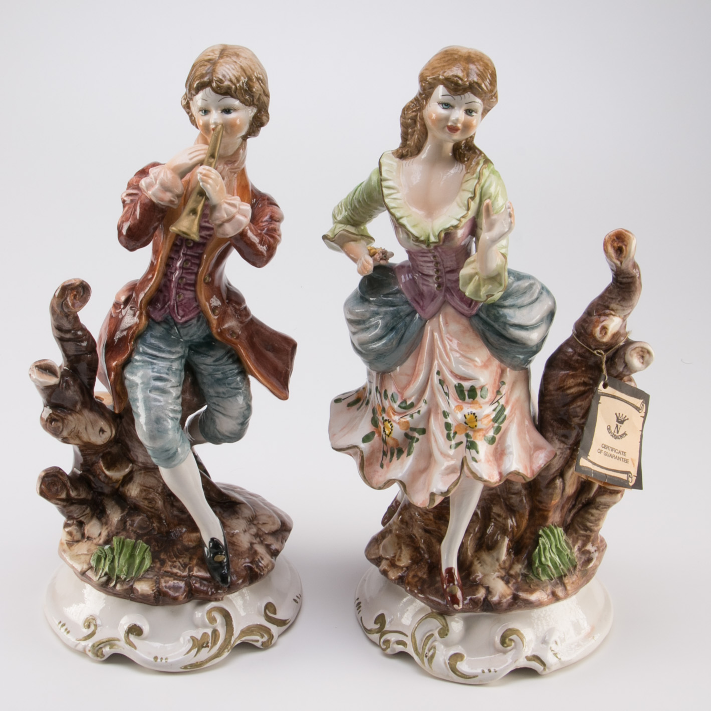 Pair of Capodimonte Figurines