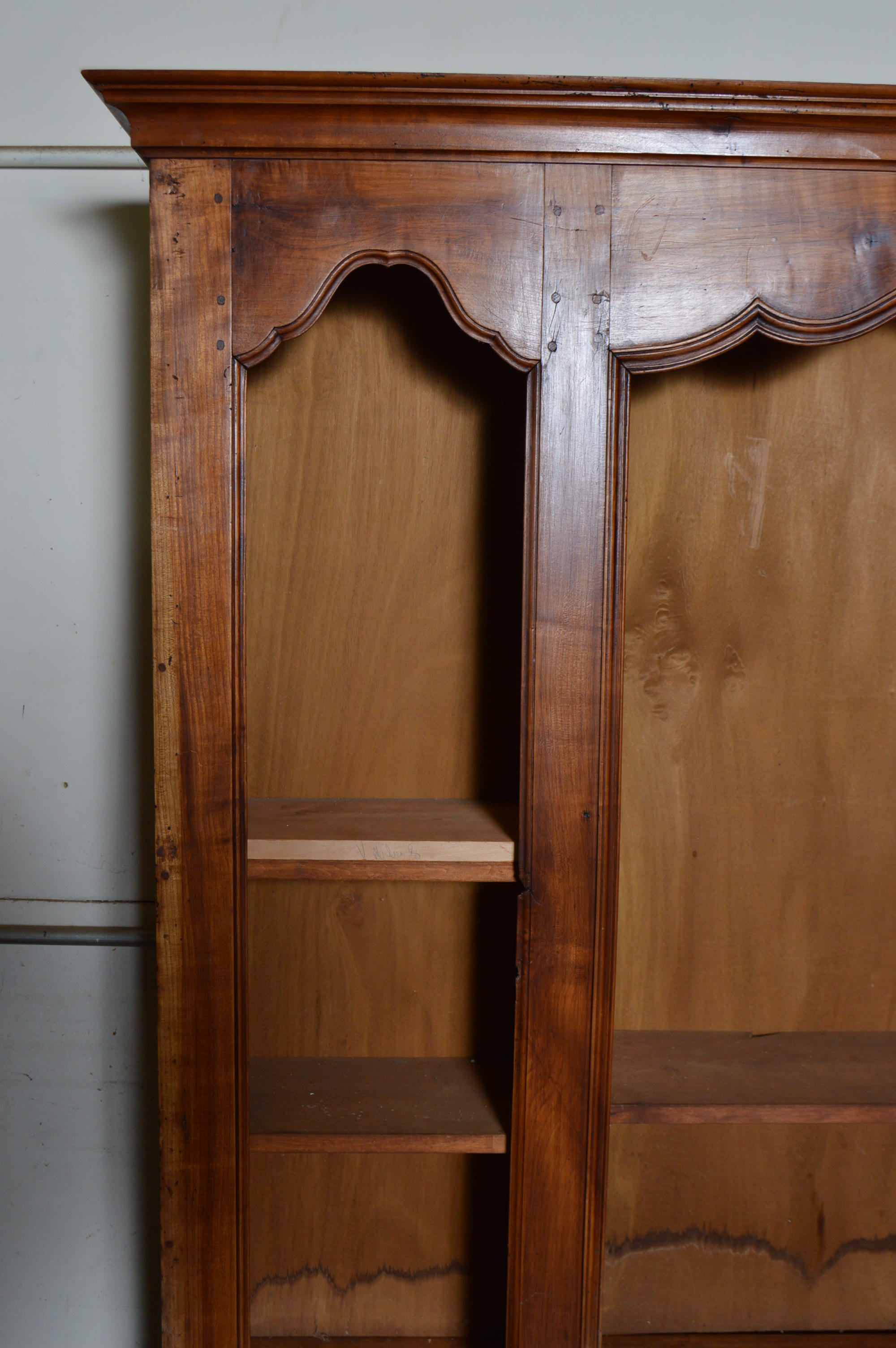 Open Knotty Pine Entertainment Cabinet.