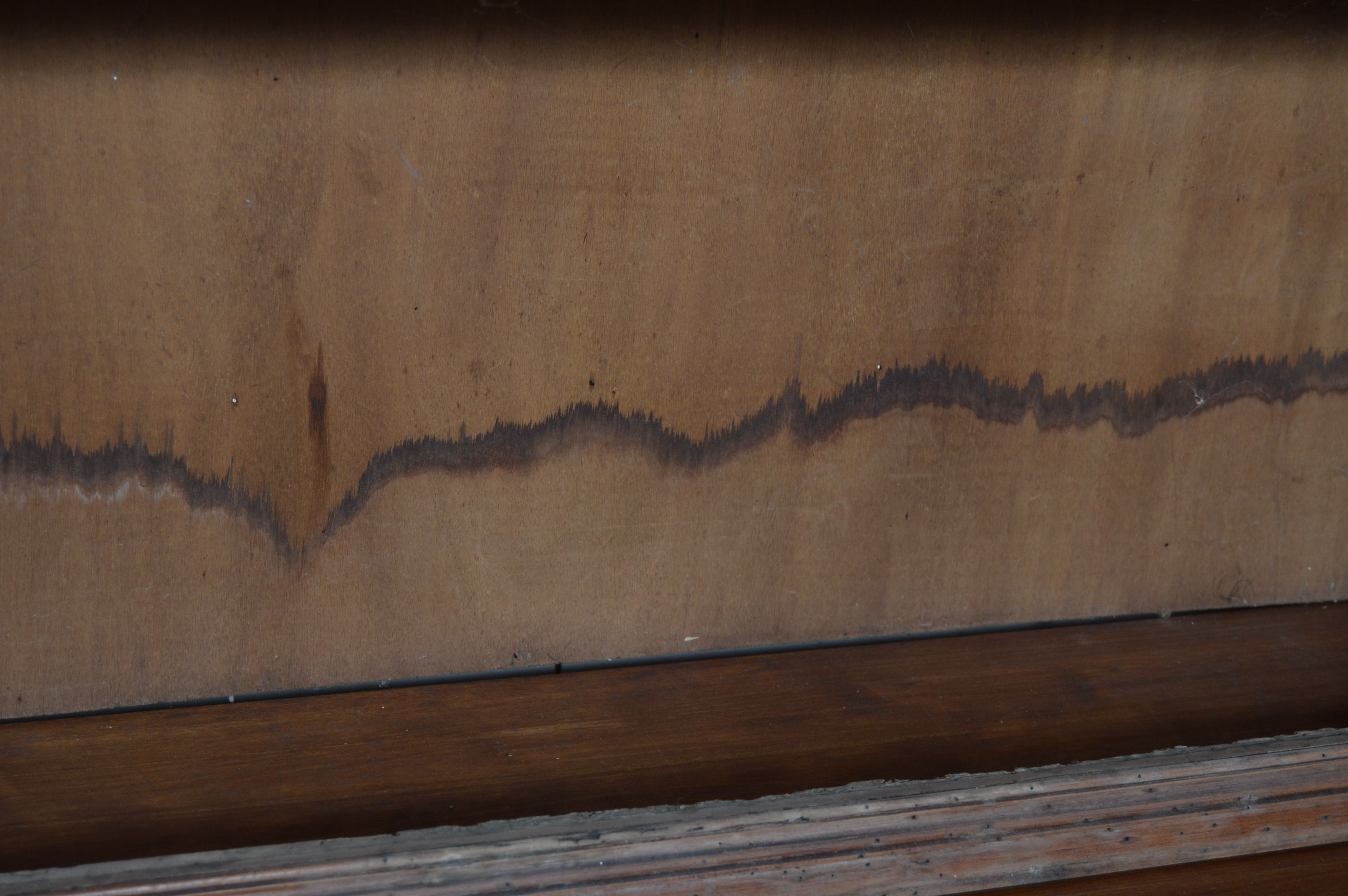 Open Knotty Pine Entertainment Cabinet.