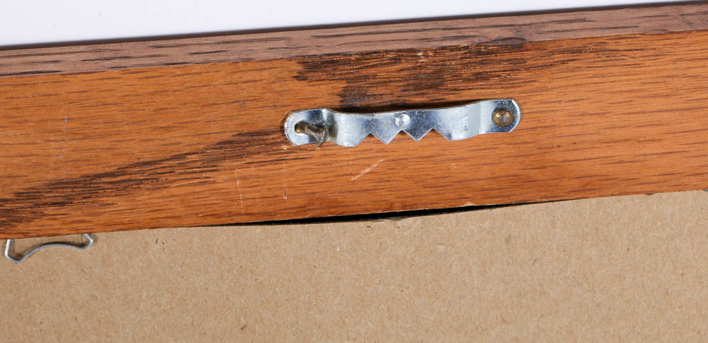 Beveled Wall Mirror in Wood Frame