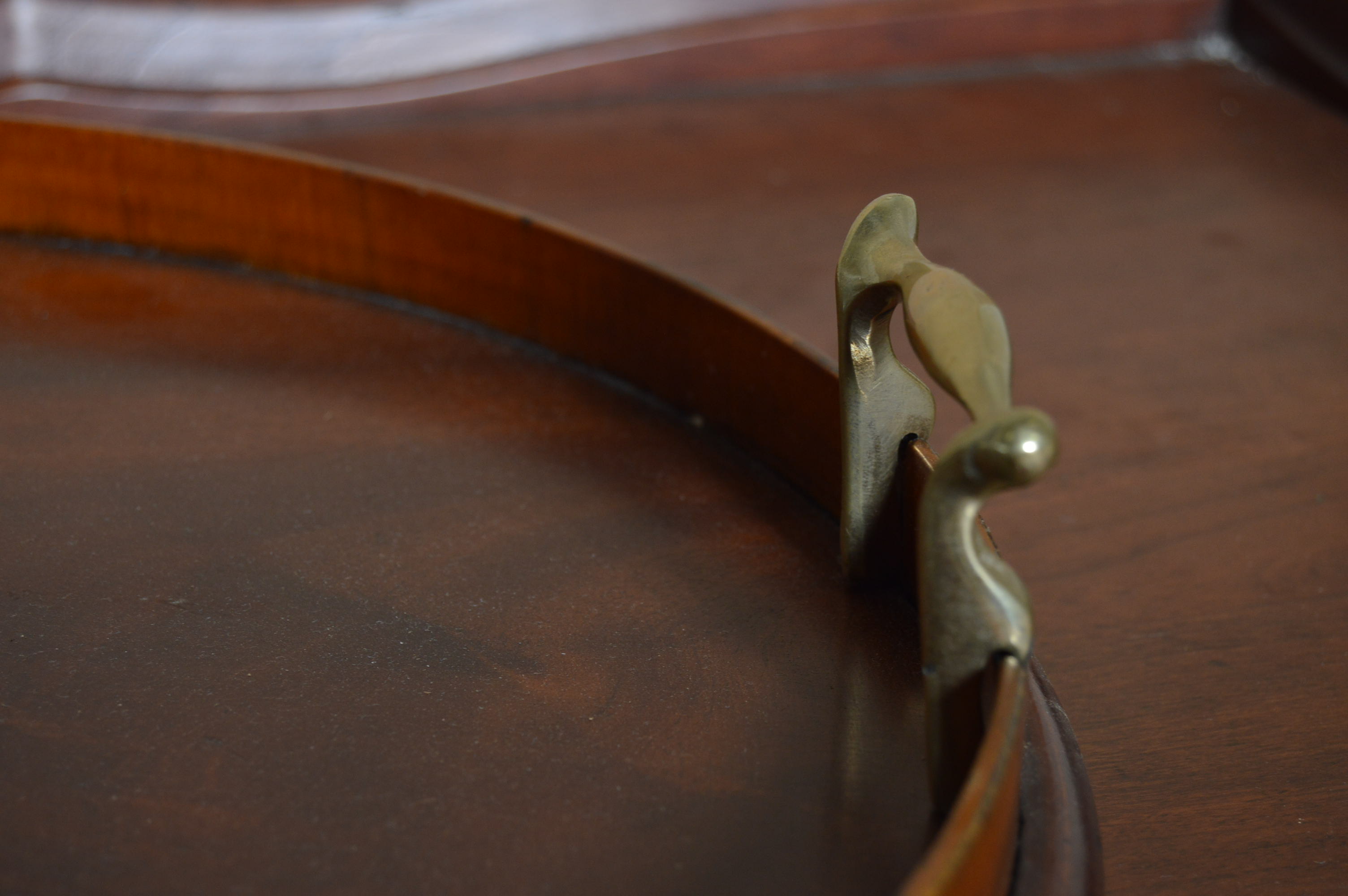 Wooden Writing Desk and Tray