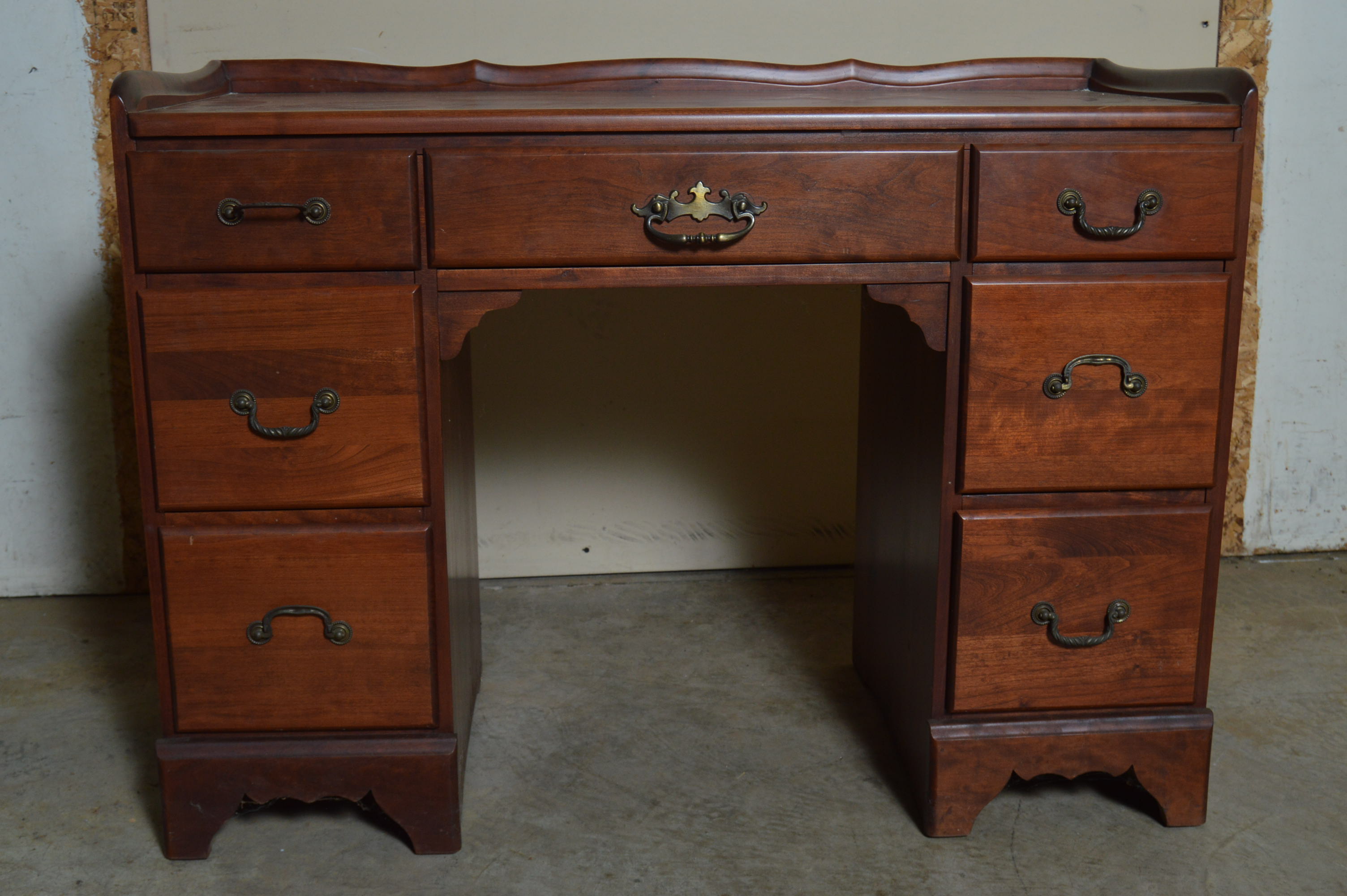 Wooden Writing Desk and Tray