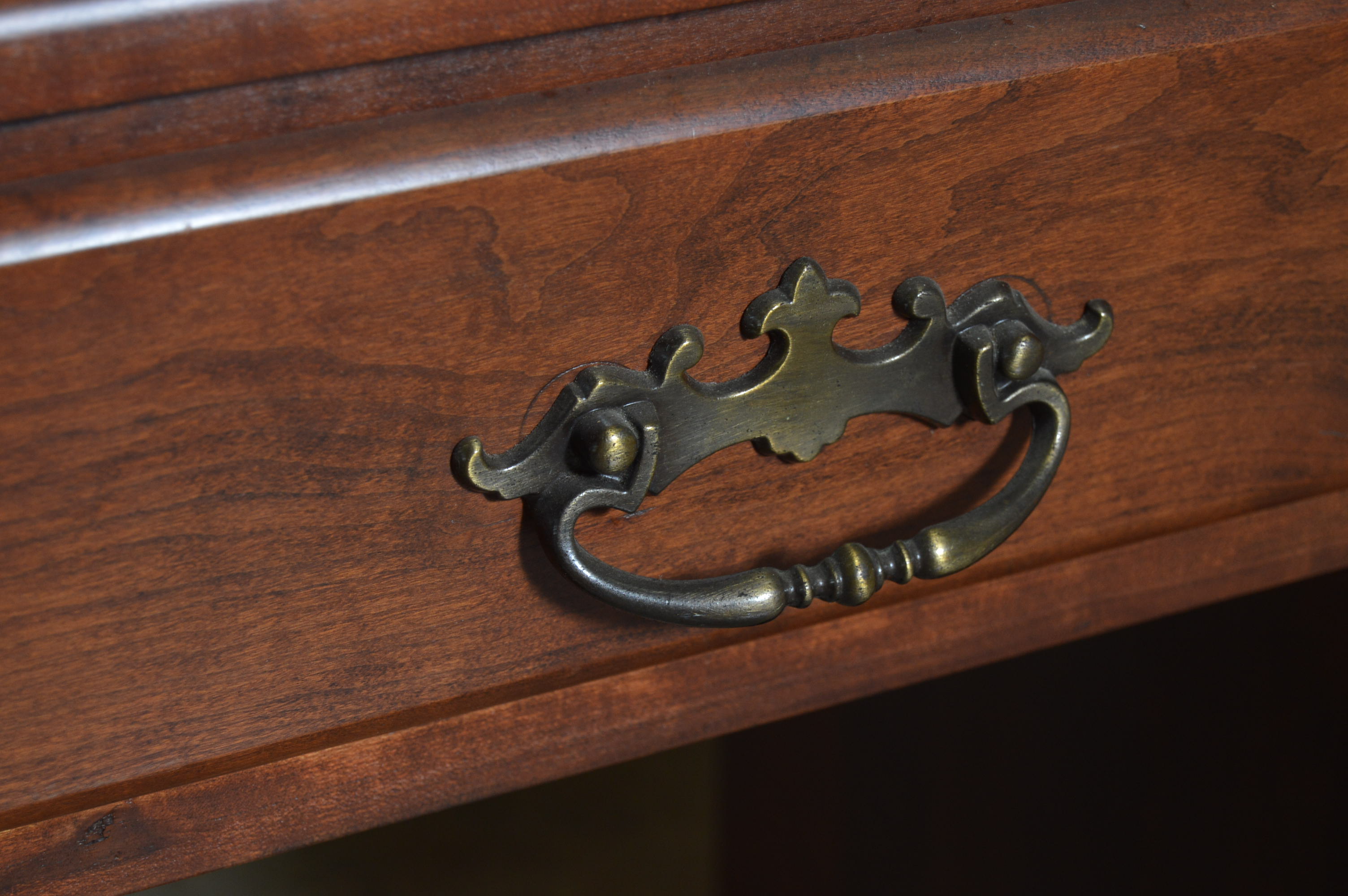 Wooden Writing Desk and Tray