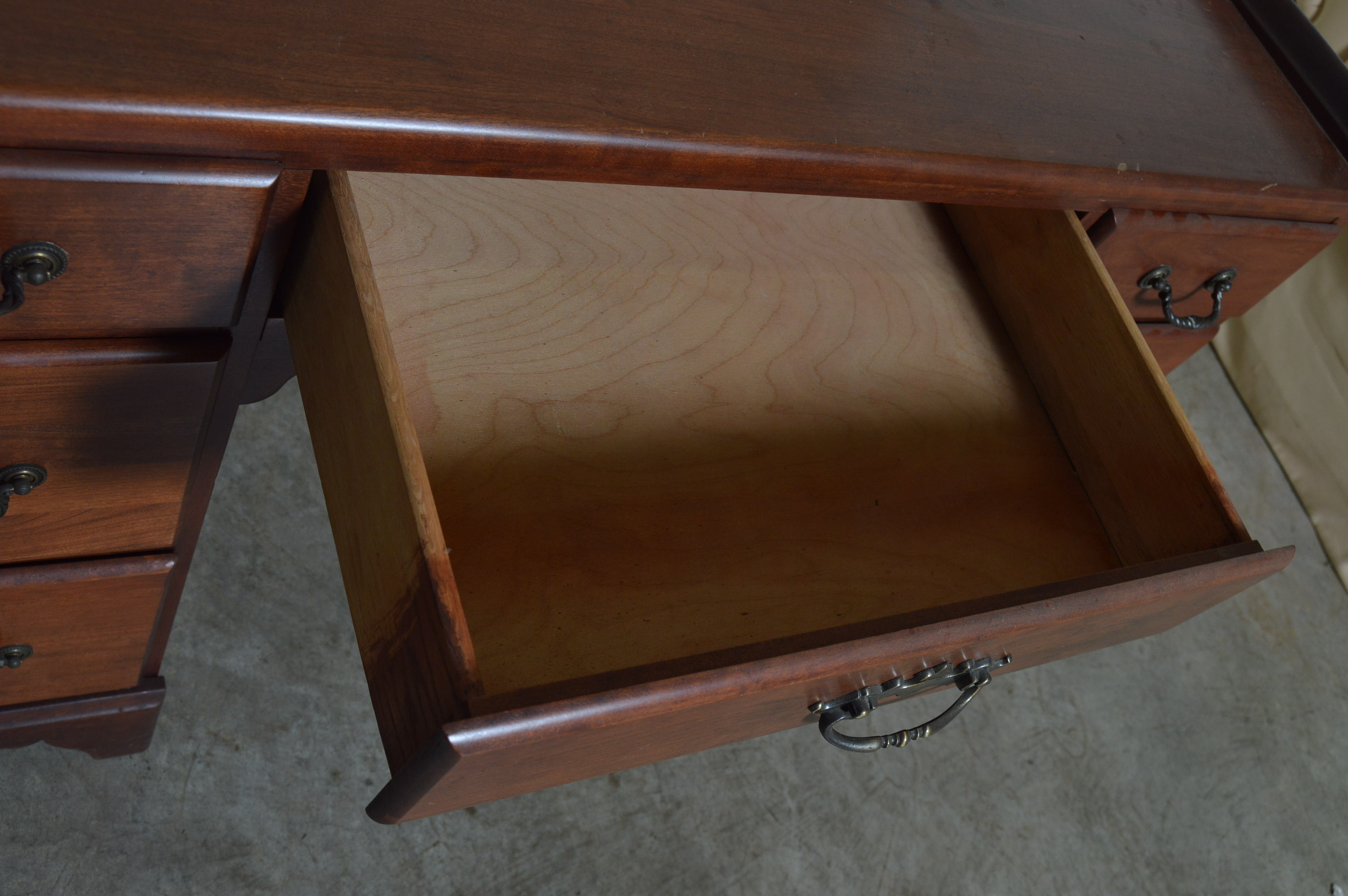 Wooden Writing Desk and Tray