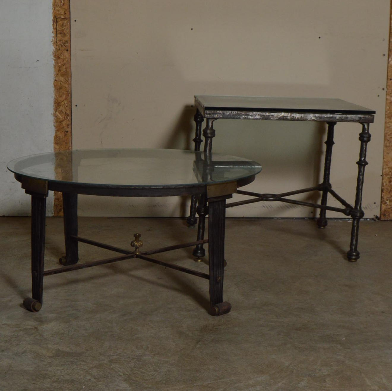 Iron Glass Top Tables