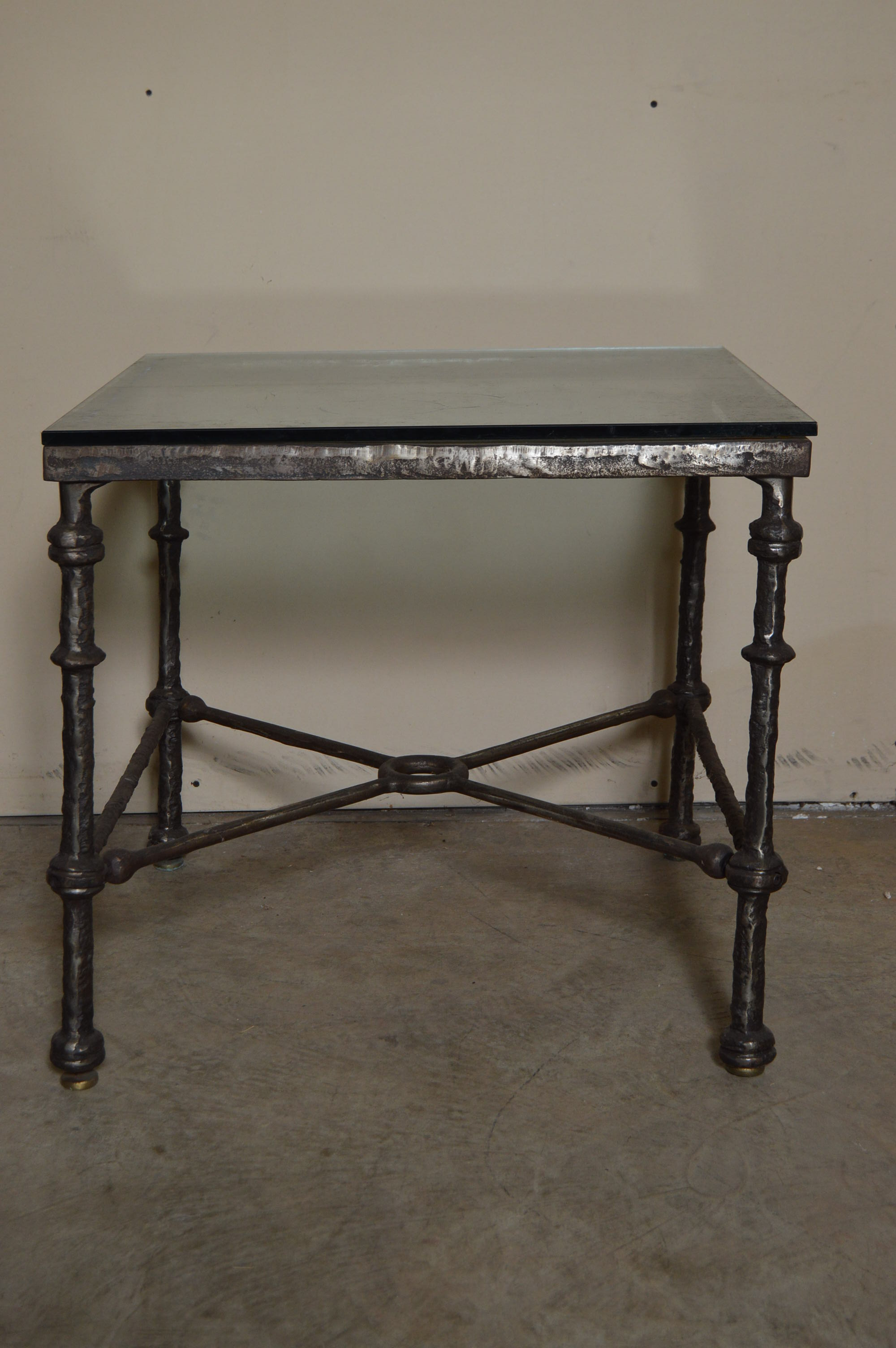 Iron Glass Top Tables