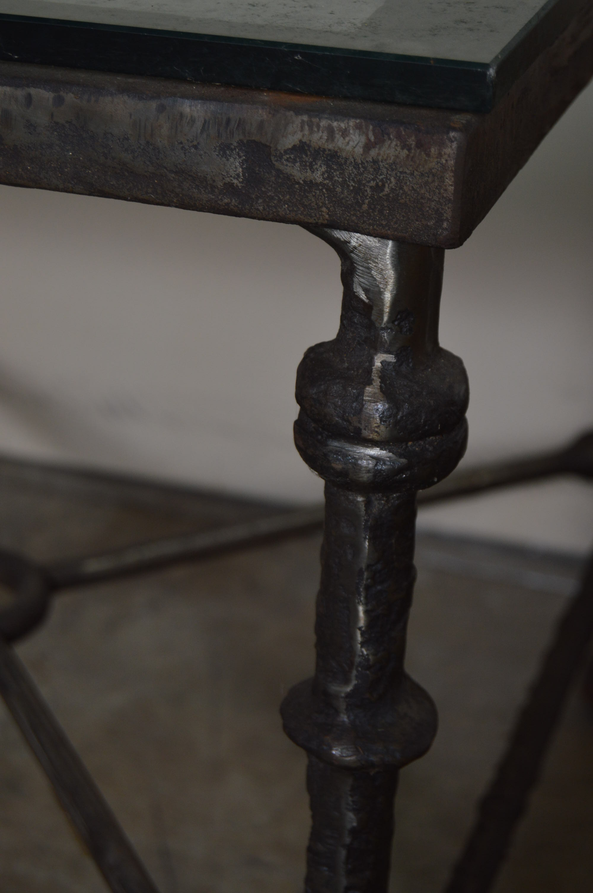 Iron Glass Top Tables