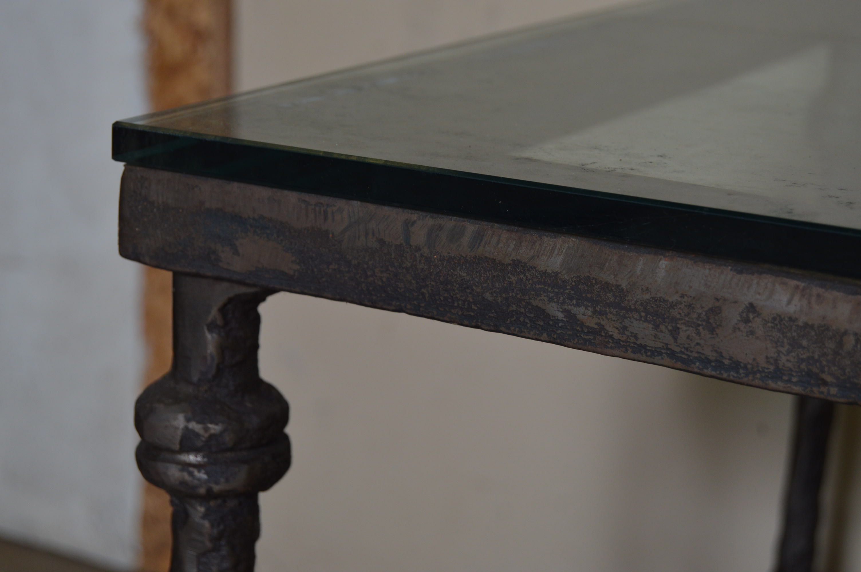 Iron Glass Top Tables