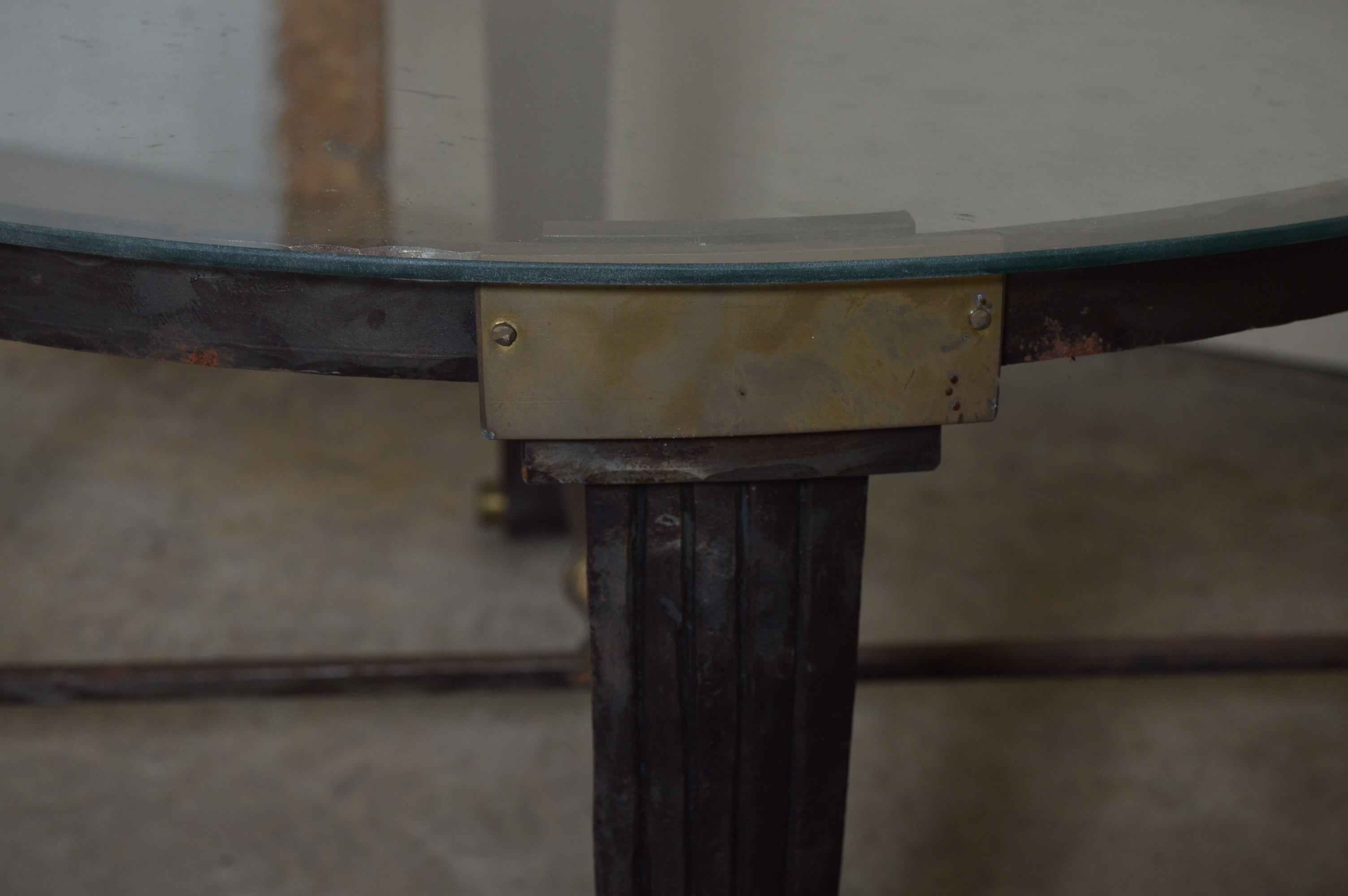 Iron Glass Top Tables