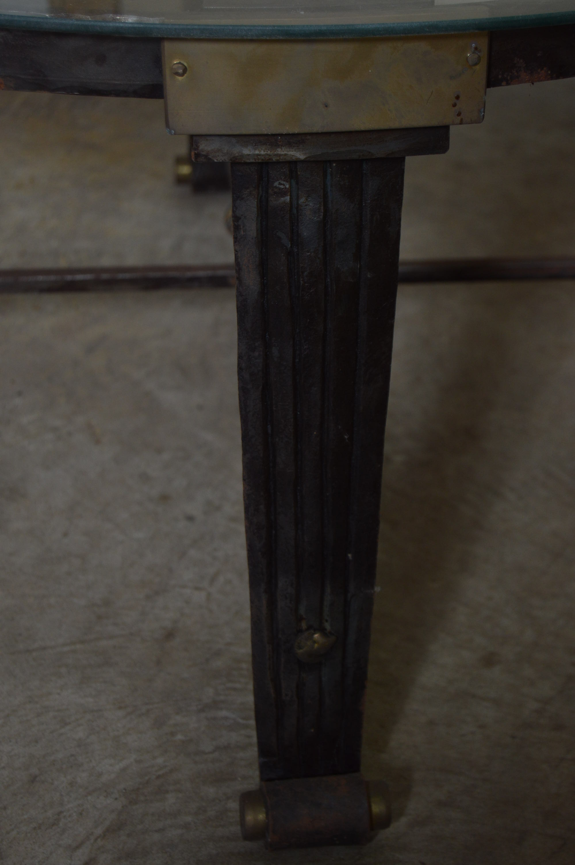 Iron Glass Top Tables