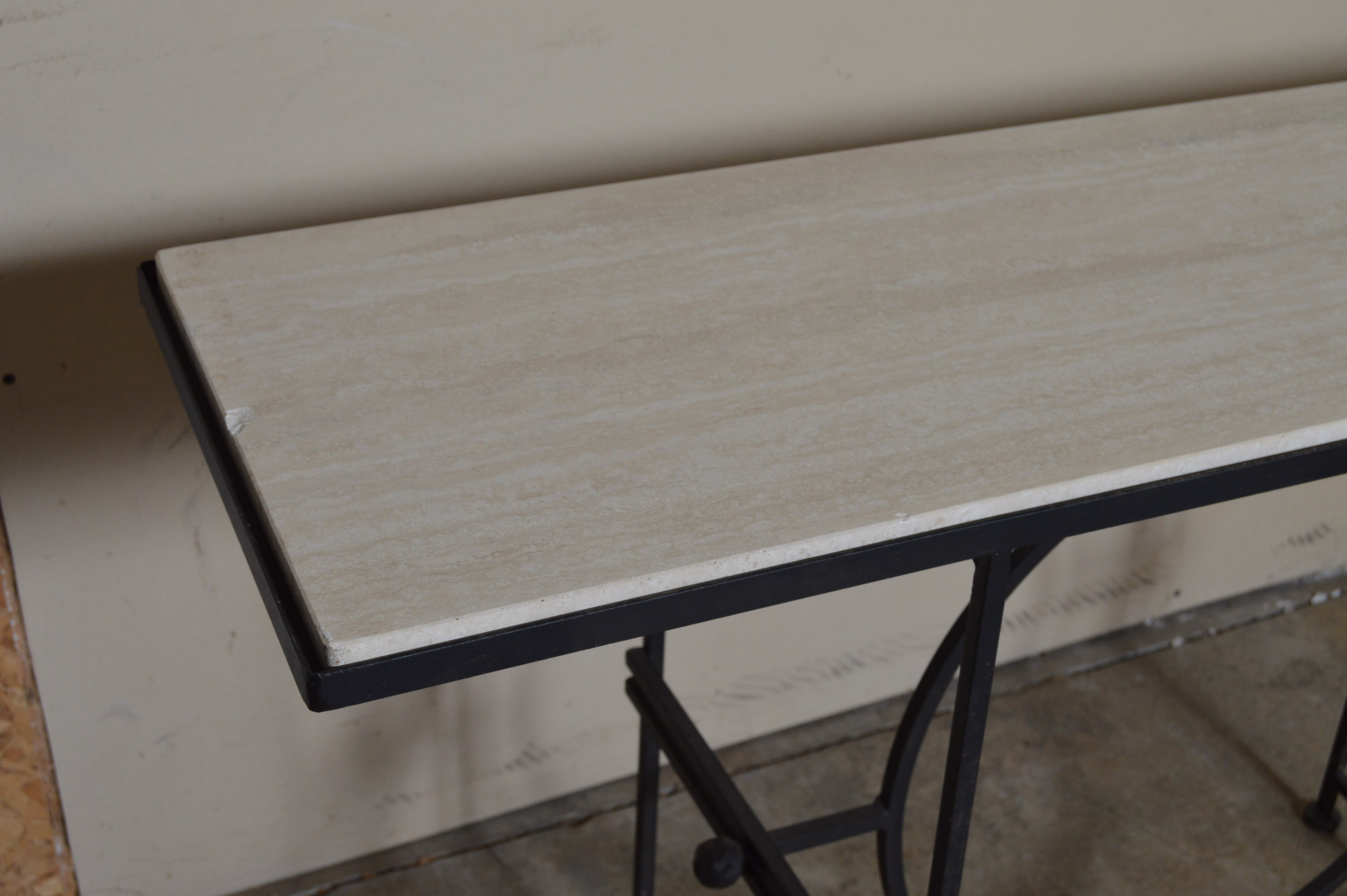 Granite Top Wrought Iron Table