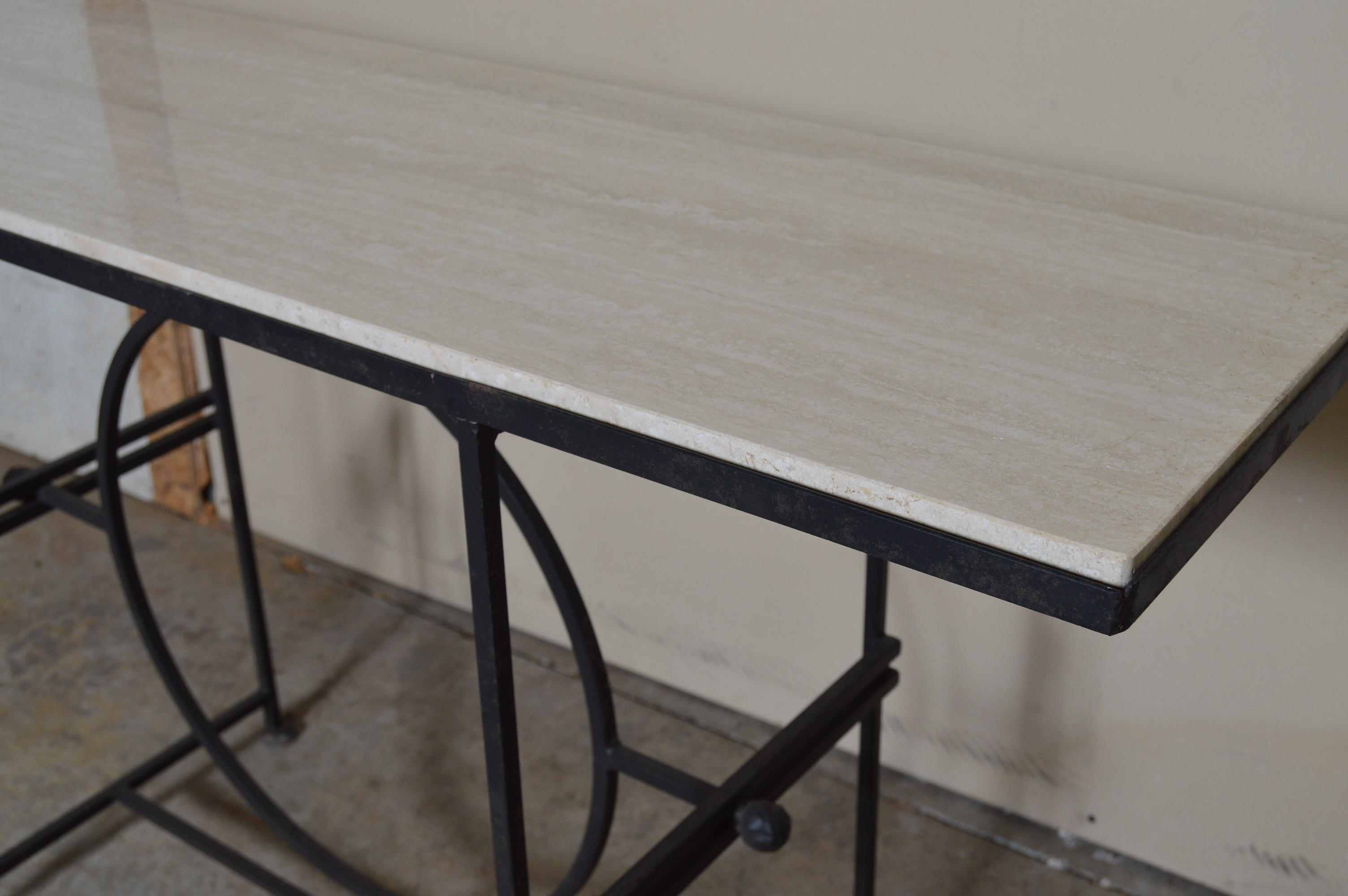 Granite Top Wrought Iron Table