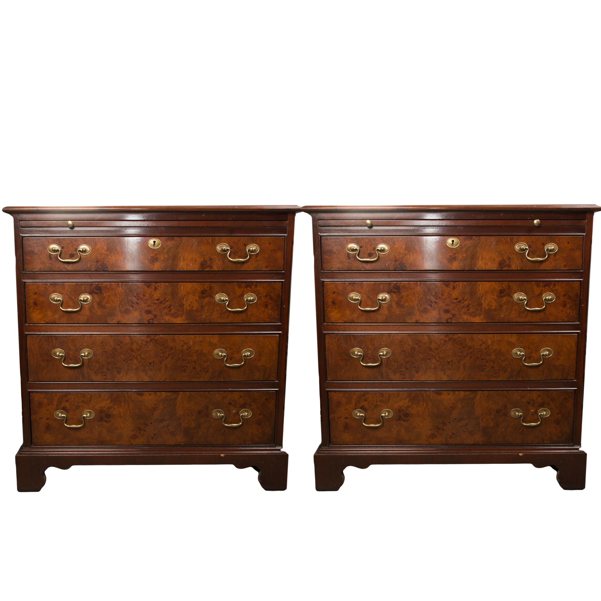 Pair of Federal Style Chests by Hickory Furniture