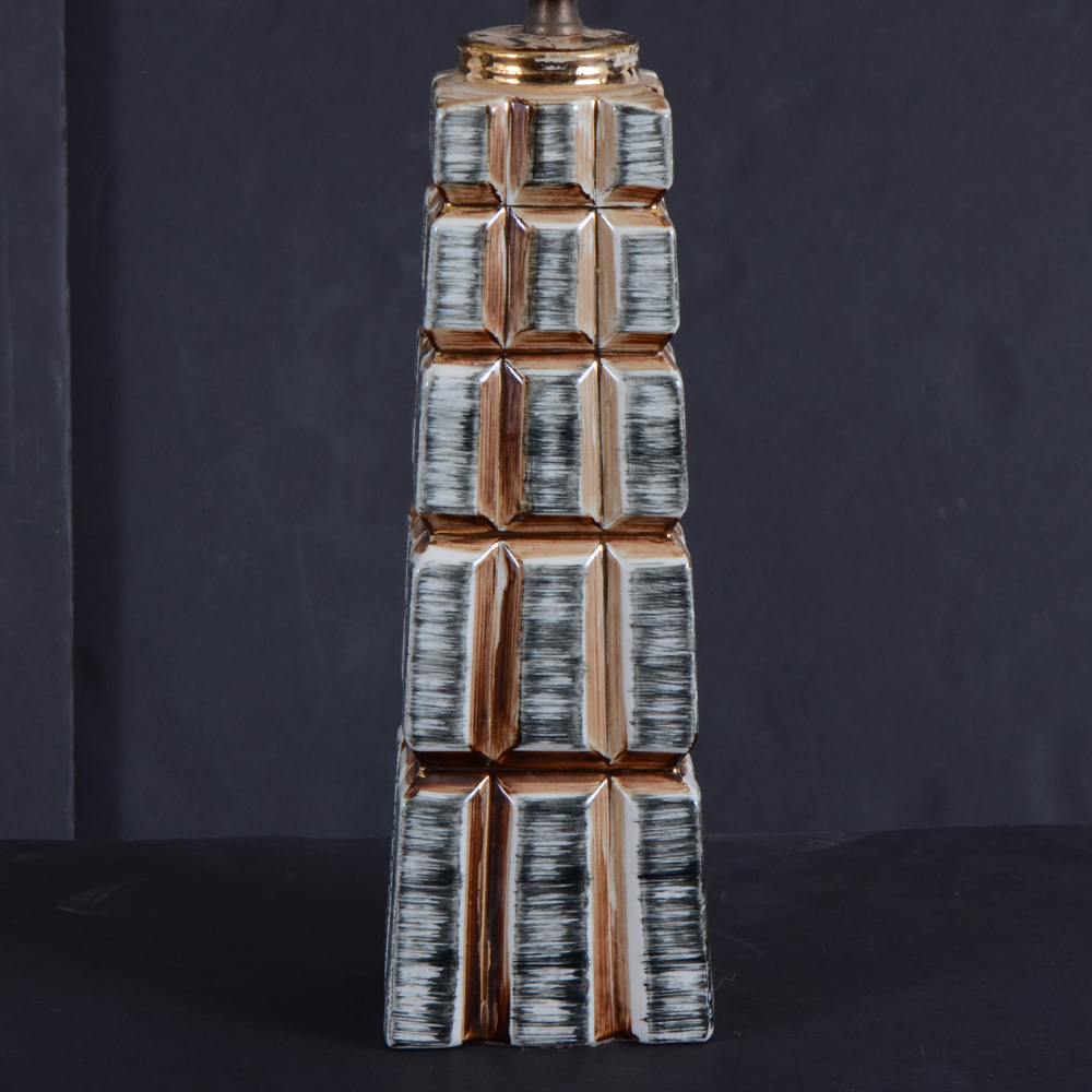 Mid Century Mod Style Ceramic Table Lamps