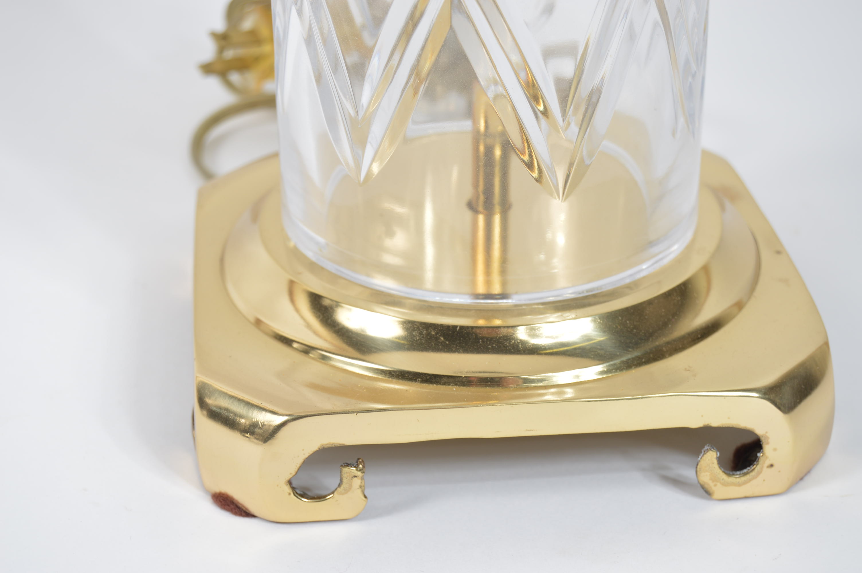 Crystal Lamp and Candlesticks