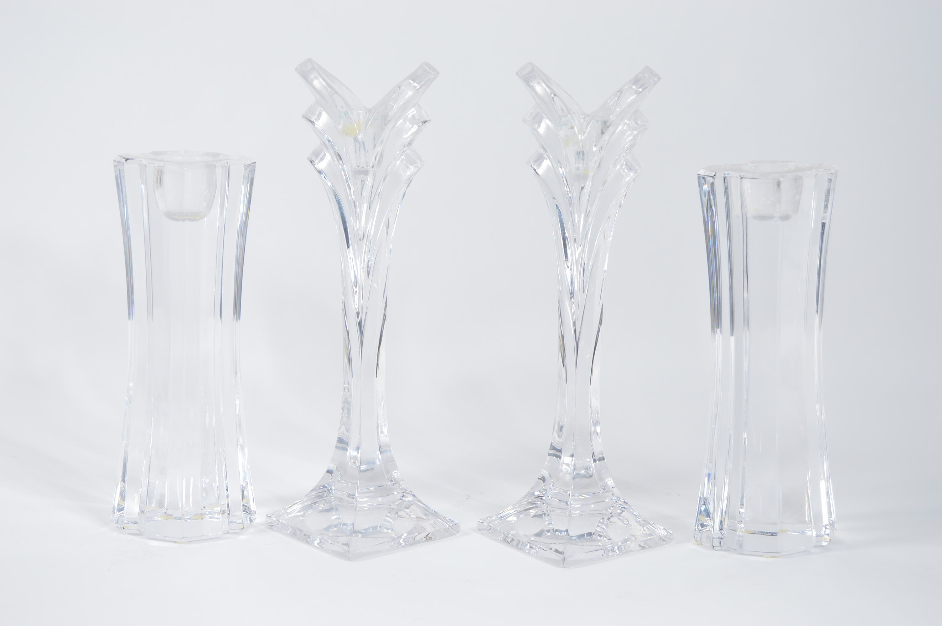 Crystal Lamp and Candlesticks