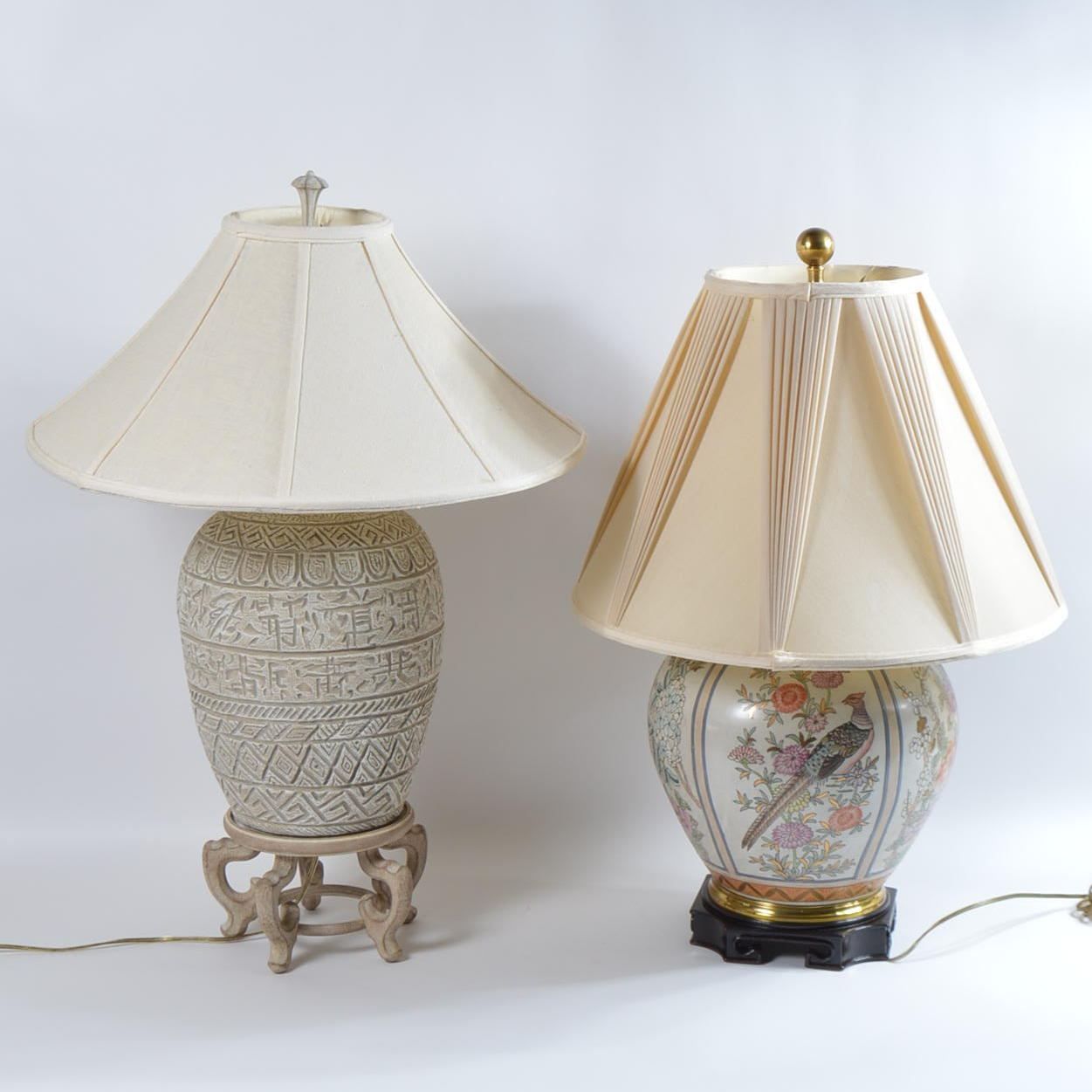 Ceramic and Plaster Based Lamps