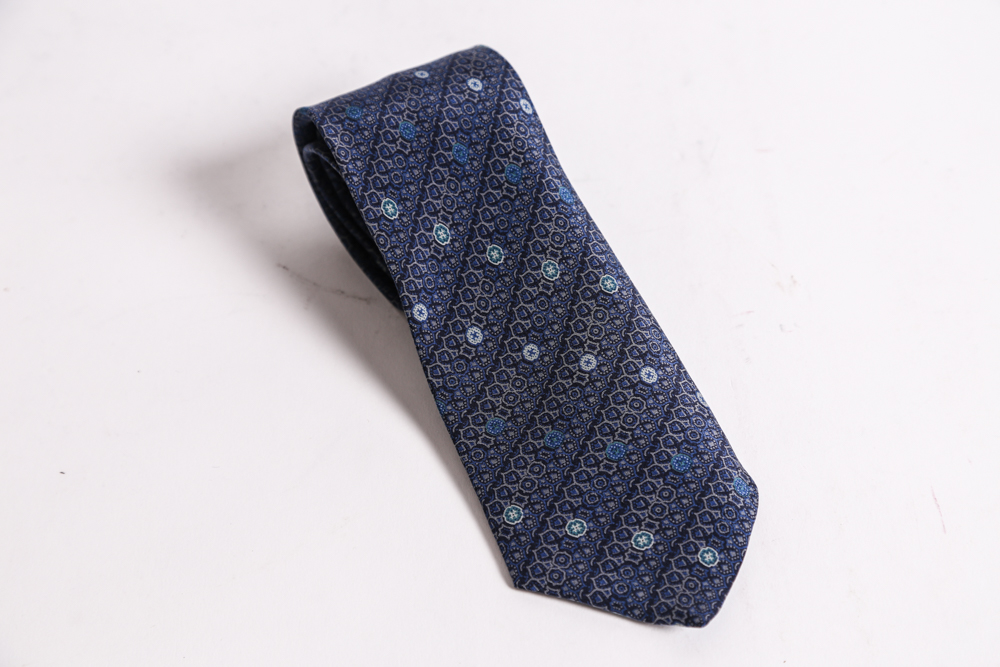 Large Selection of Silk Designer Neckties to Include Armani, Bill Blass, and Valentino
