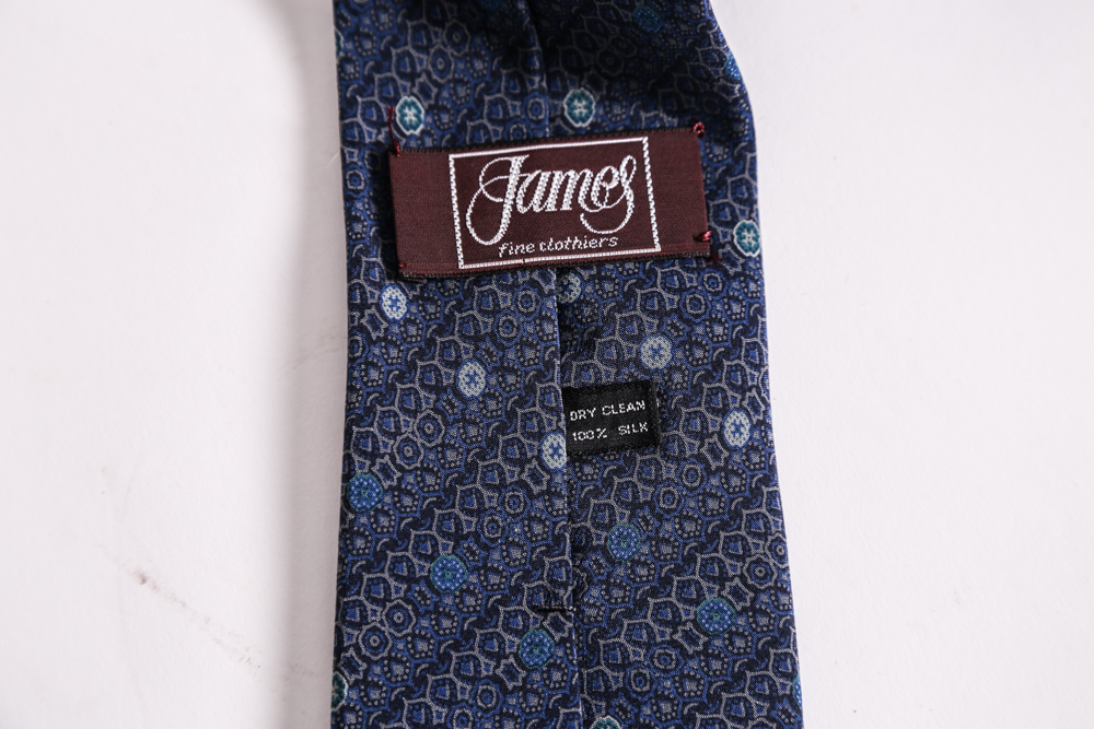 Large Selection of Silk Designer Neckties to Include Armani, Bill Blass, and Valentino