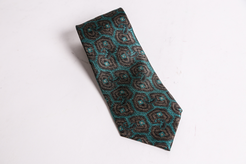 Large Selection of Silk Designer Neckties to Include Armani, Bill Blass, and Valentino