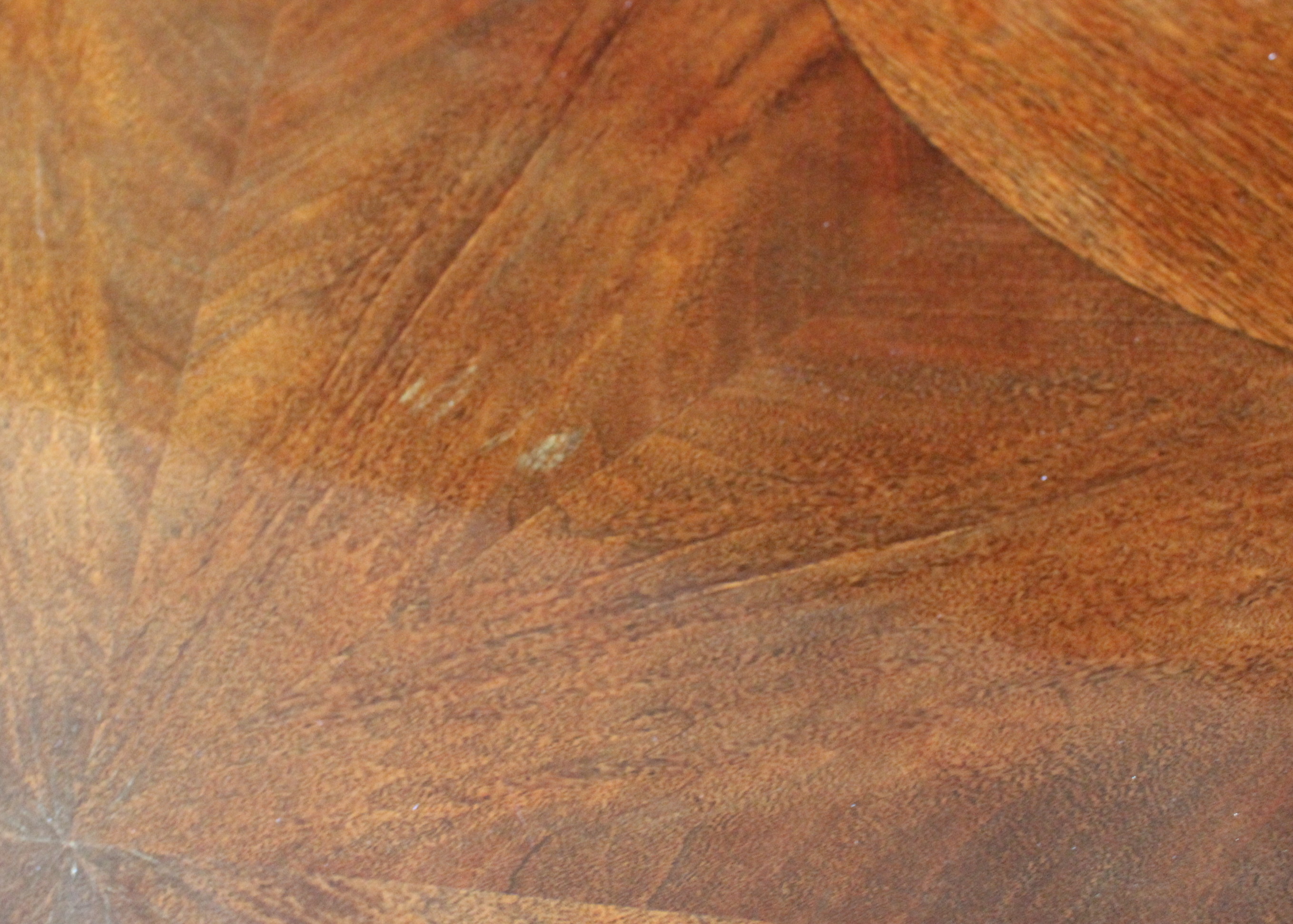 Round Hall Table With Marquetry Top