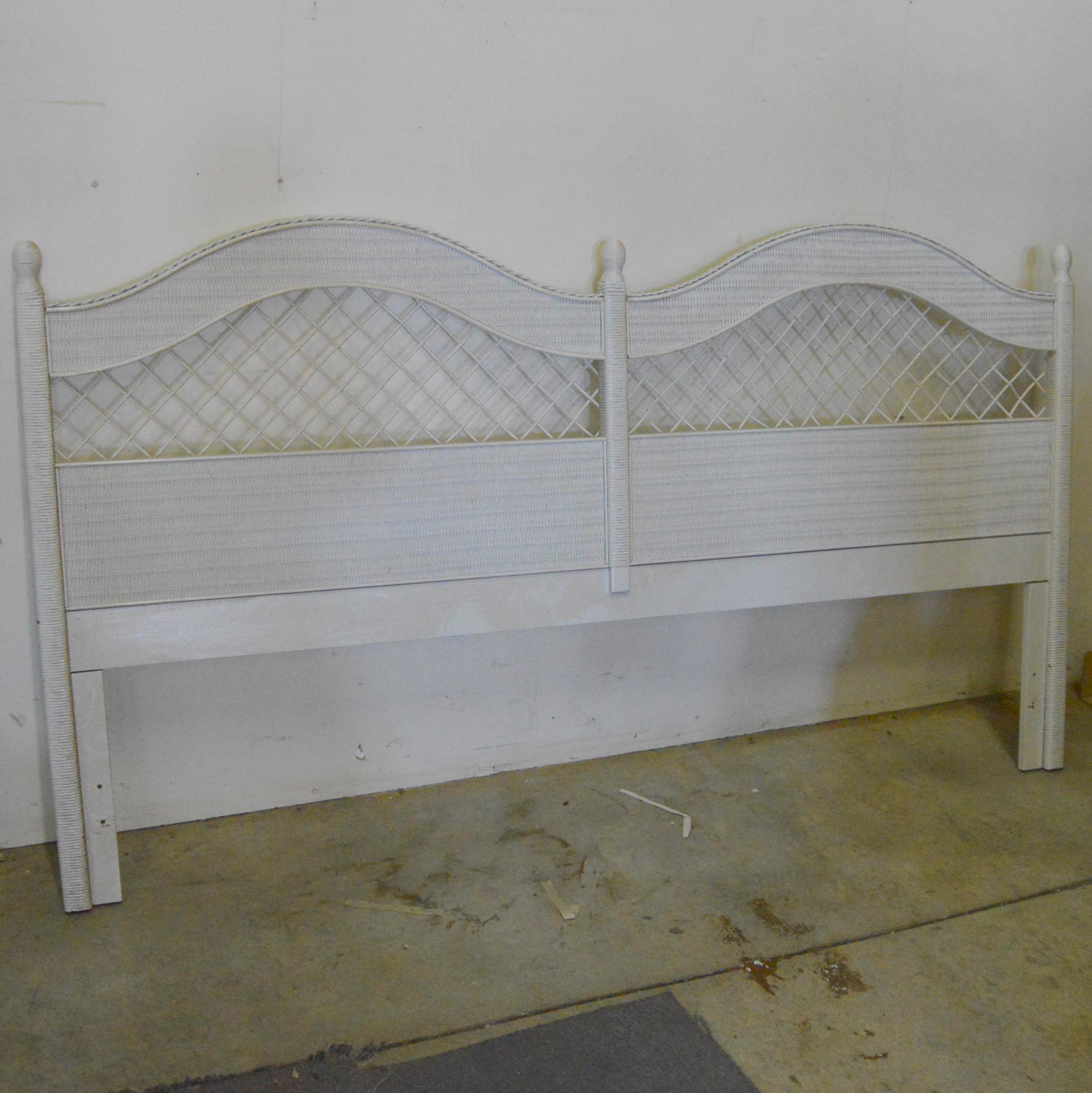 Woven Wicker King Headboard